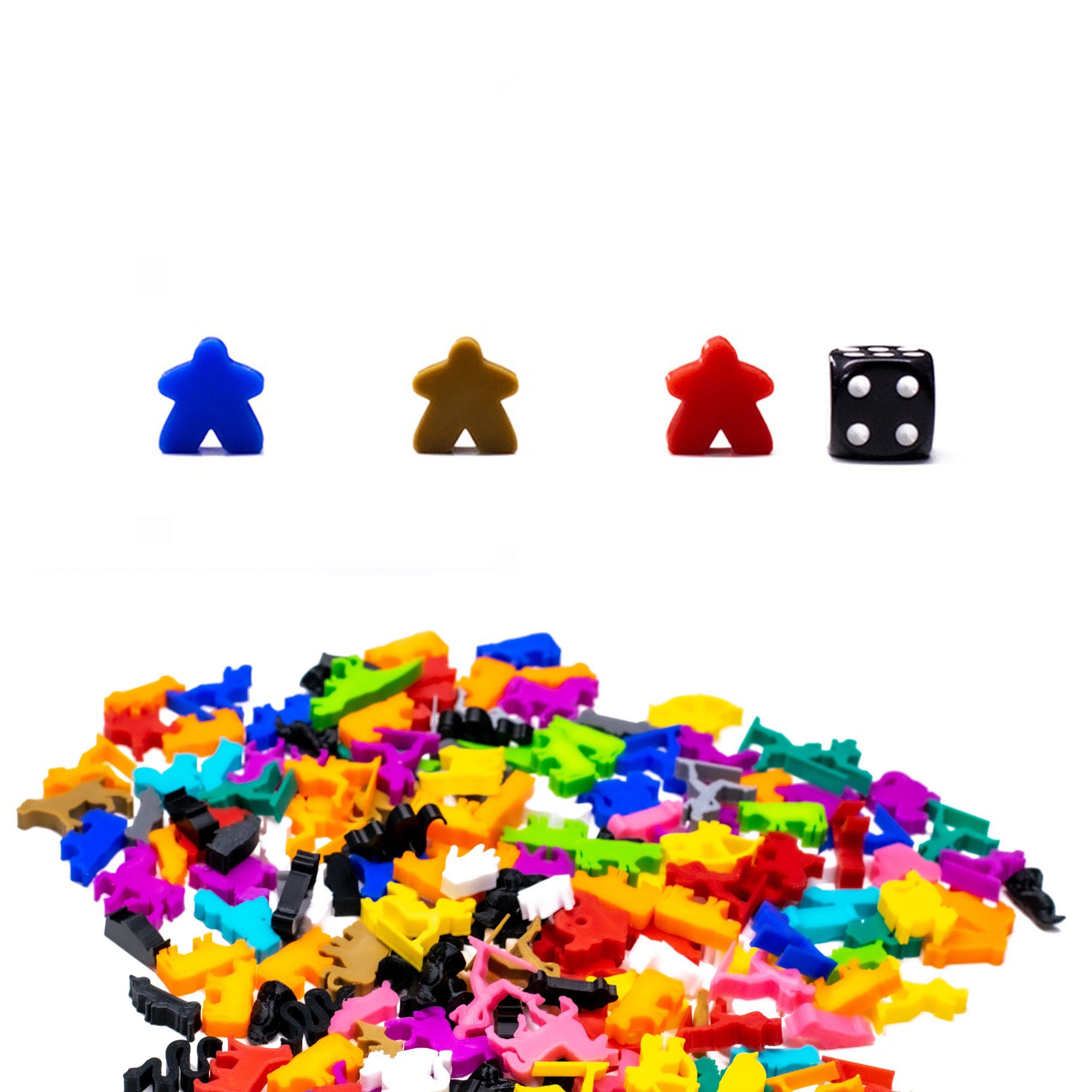Classic Meeple Figures Male Small Size for upgrading board games, tabletop and other DnD games