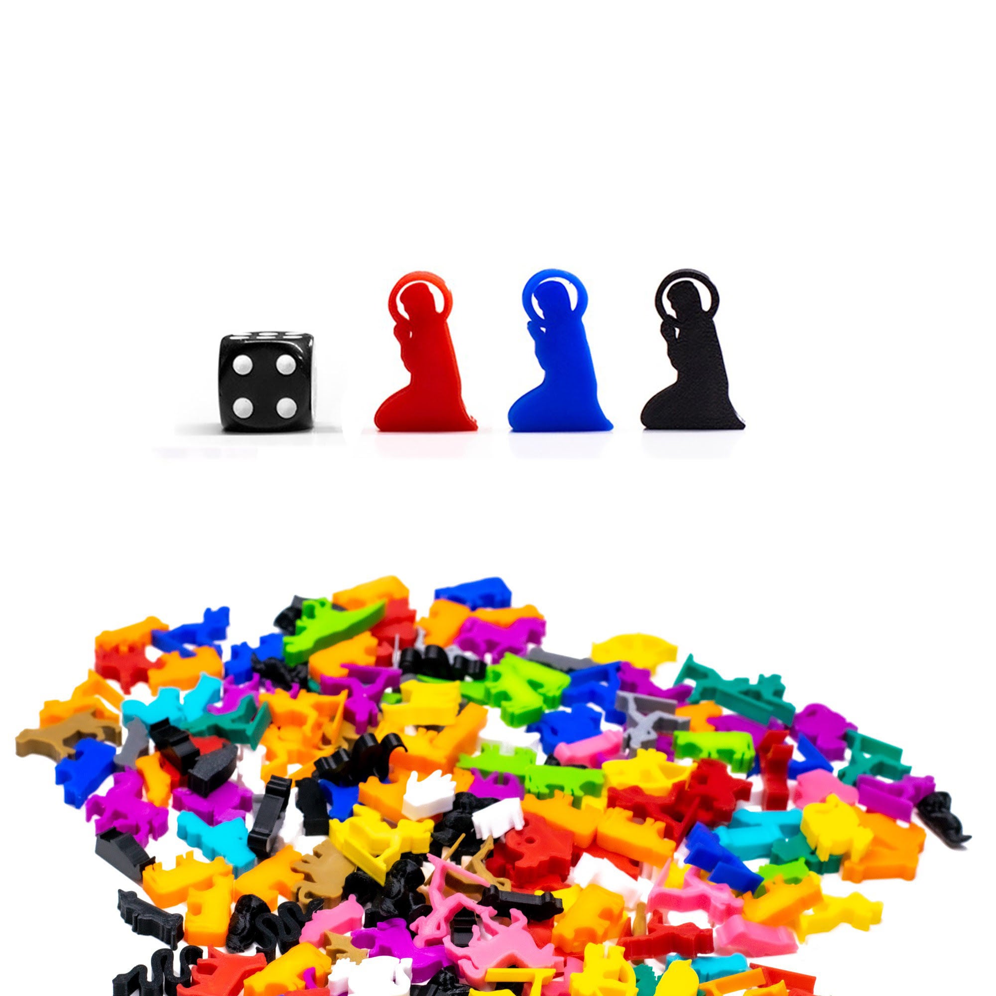 Jesus Christ Meeple Figures for upgrading board games, tabletop and other DnD games