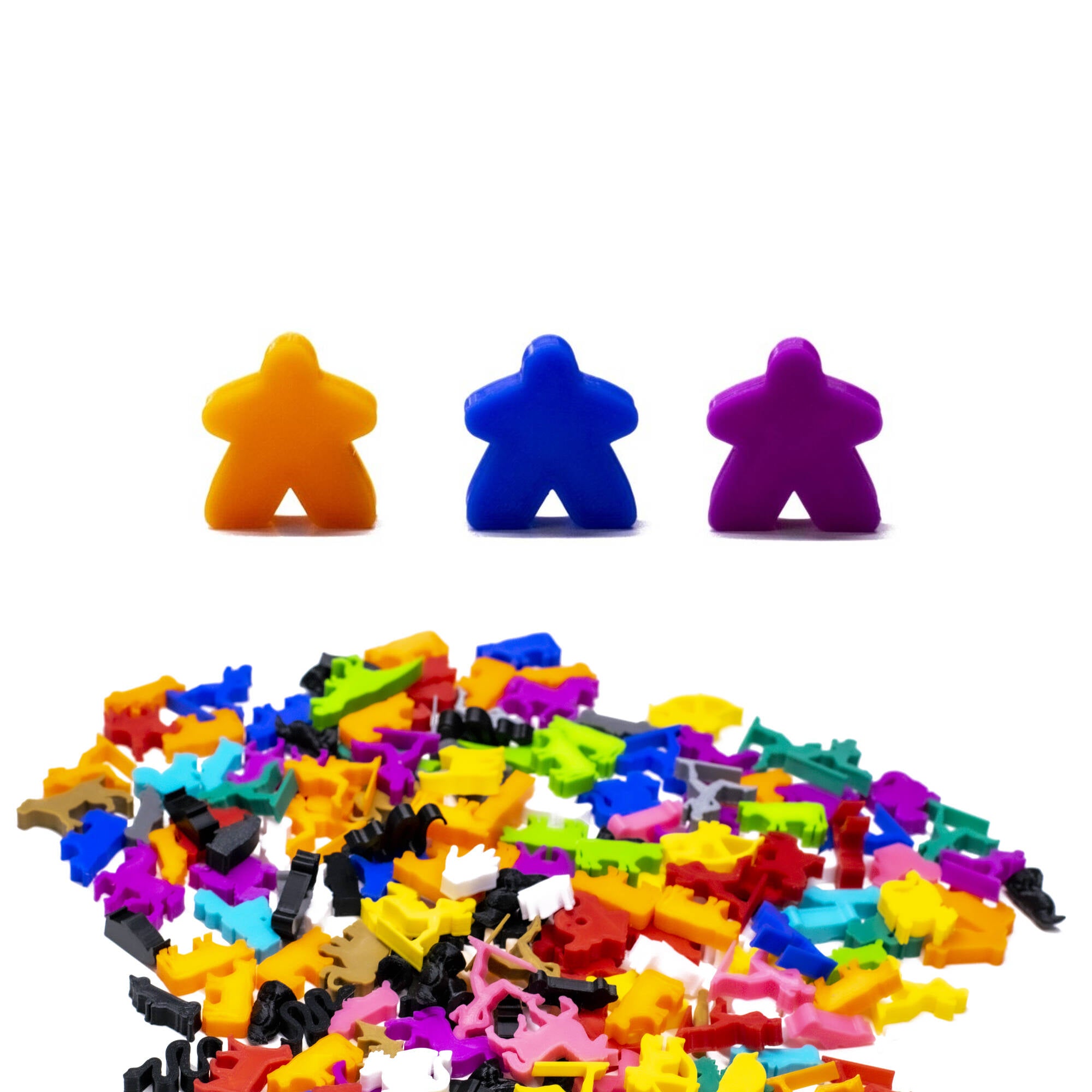 Classic Meeple Figures Male Medium Size for upgrading board games, tabletop and other DnD games