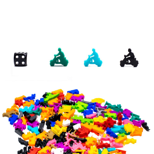 Motorcycle Meeple for upgrading board games, tabletop and other DnD games