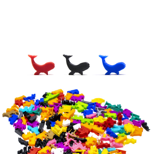 Whale Meeple Tokens for upgrading board games, tabletop and other DnD games