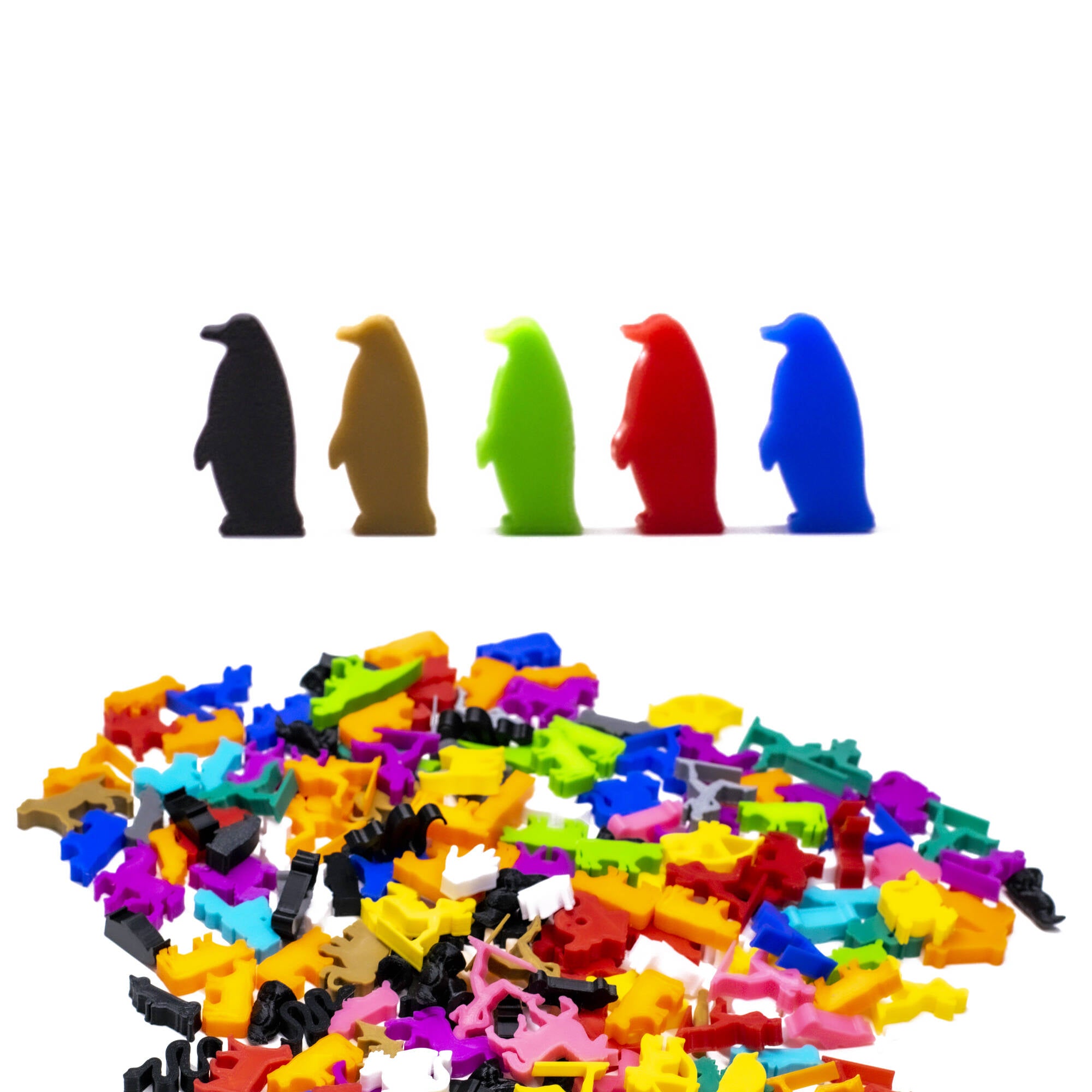 Penguin Meeple Figures for upgrading board games, tabletop and other DnD games