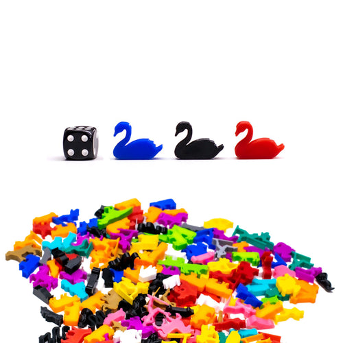 Swan Meeple Figures for upgrading board games, tabletop and other DnD games