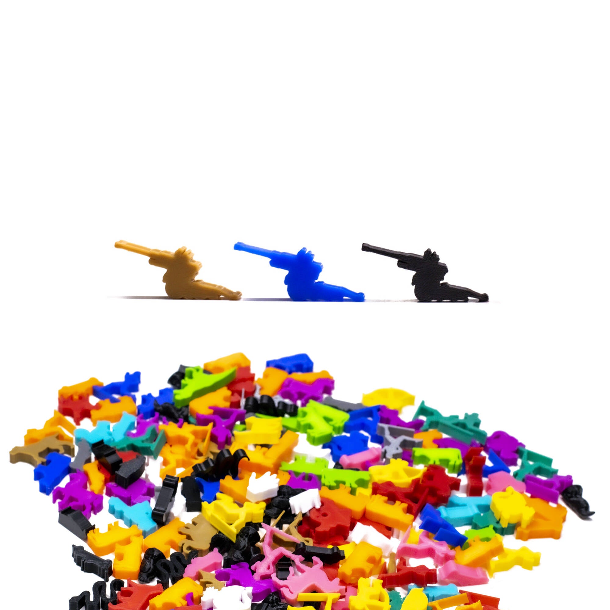 Artillery Meeple Figures for upgrading board games, tabletop and other DnD games