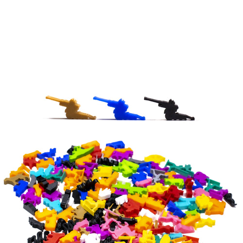 Artillery Meeple Figures for upgrading board games, tabletop and other DnD games