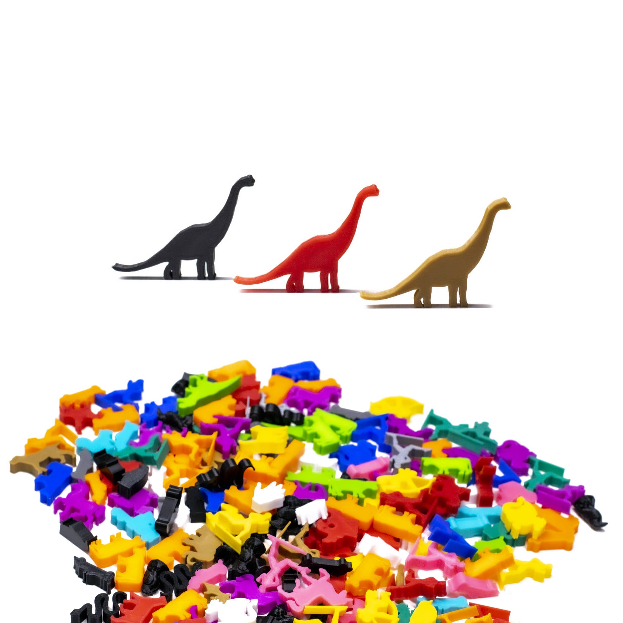 Brontosaurus Dino Meeple for upgrading board games, tabletop and other DnD games