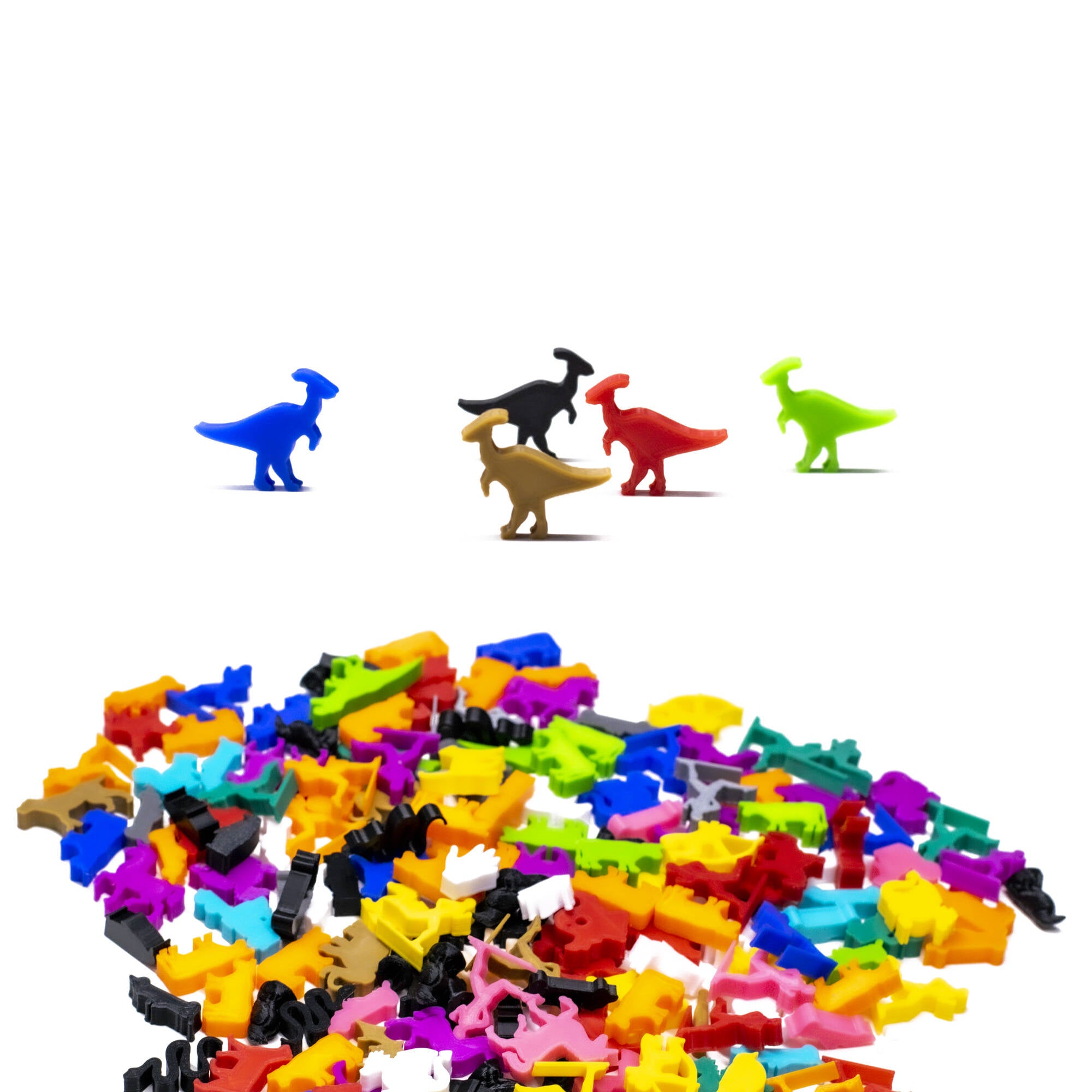 Parasaur Meeple Dinosaur Figures for upgrading board games, tabletop and other DnD games