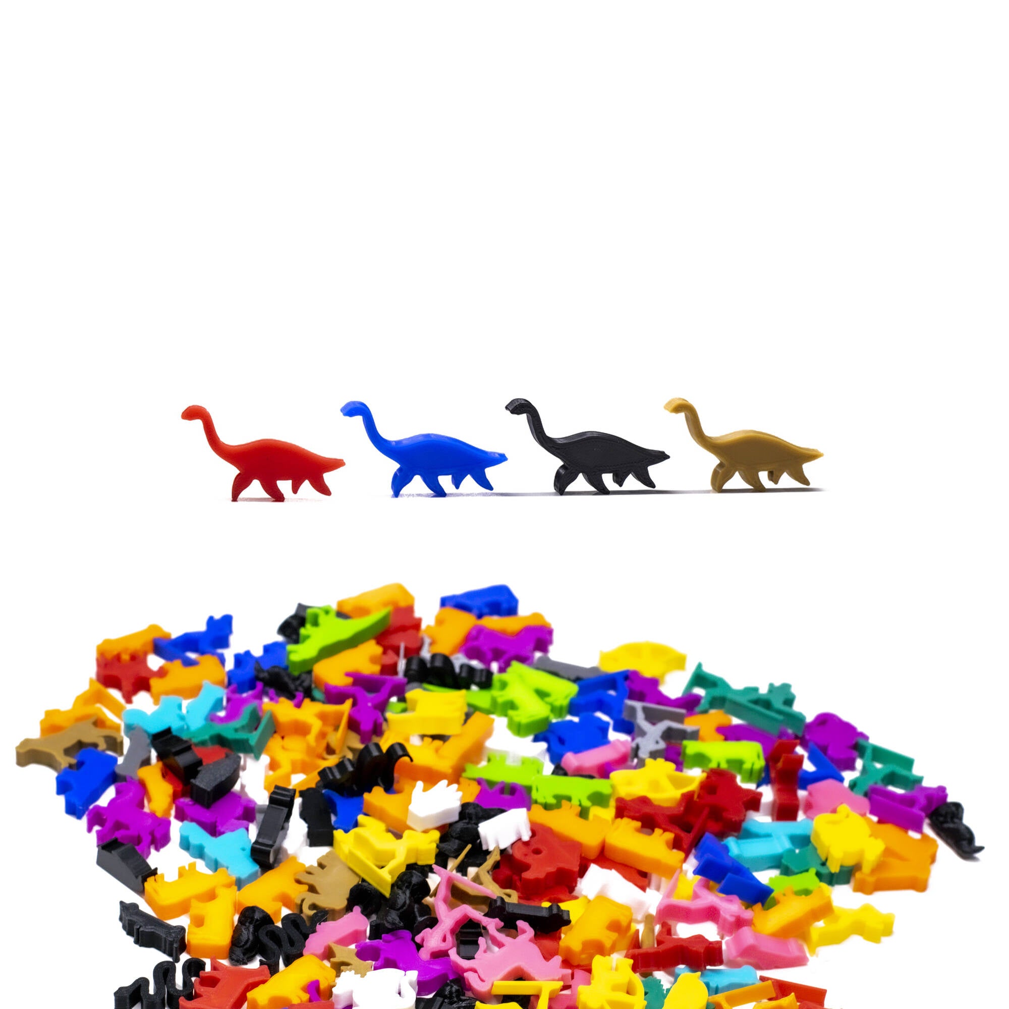 Plesiosaur Dinosaur Meeple Figures for upgrading board games, tabletop and other DnD games