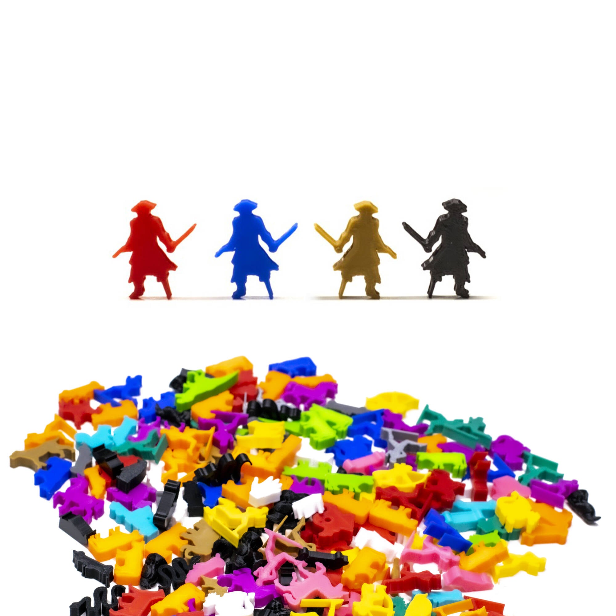 Pirate Buccaneer Meeple Figures for upgrading board games, tabletop and other DnD games