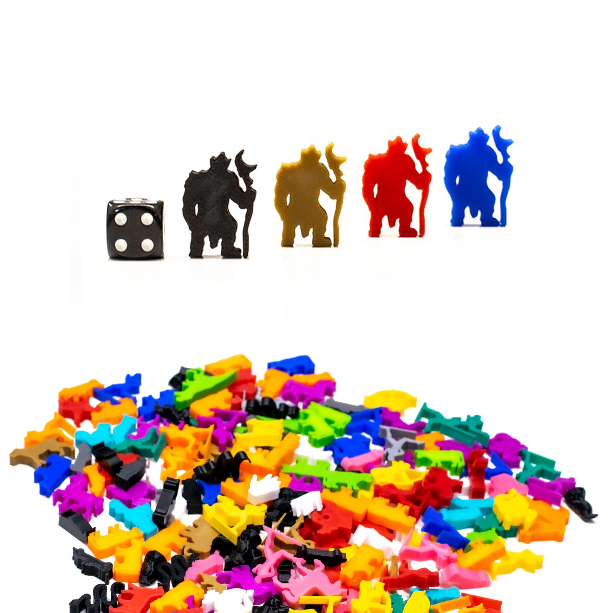 Orc Shaman Meeple Figure for upgrading board games, tabletop and other DnD games