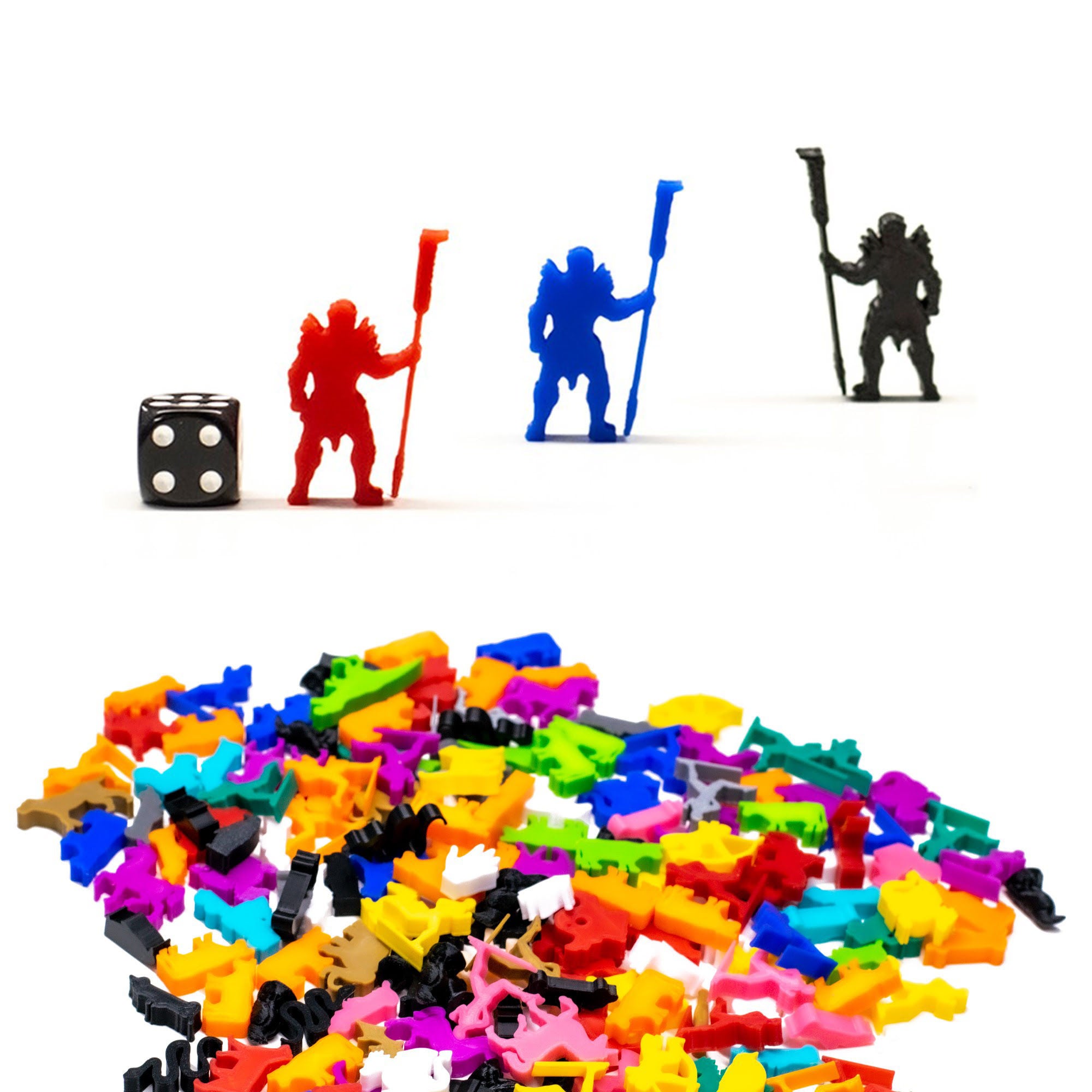 Orc Leader Meeple Figure for upgrading board games, tabletop and other DnD games