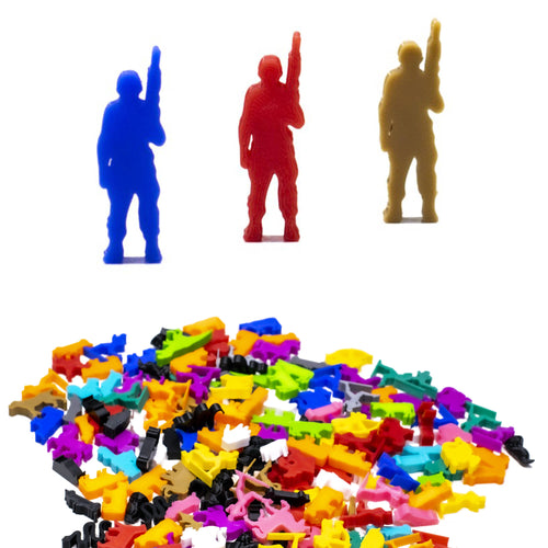 Soldier Stand with Weapon Meeple for upgrading board games, tabletop and other DnD games