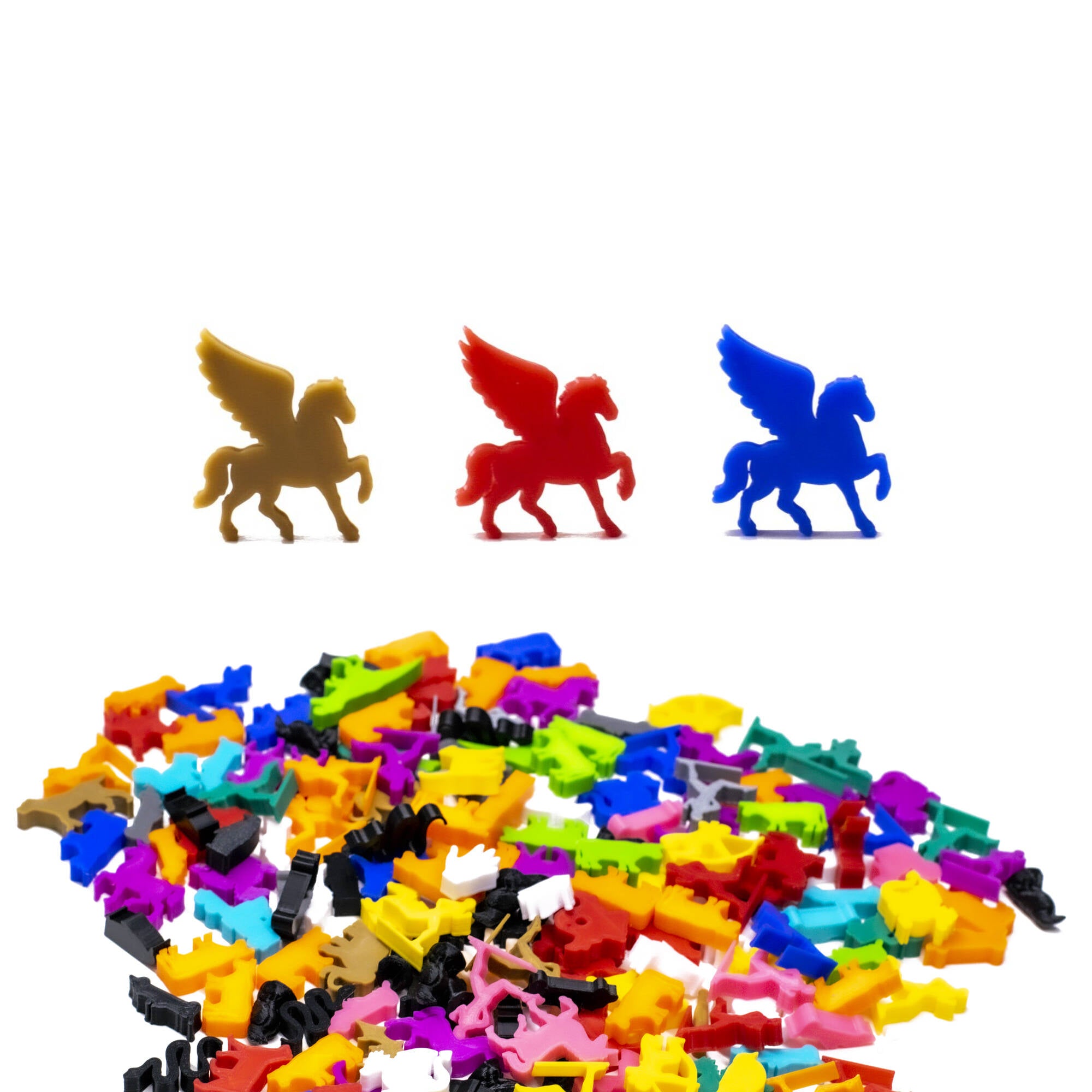 Pegasus Meeple Figures for upgrading board games, tabletop and other DnD games