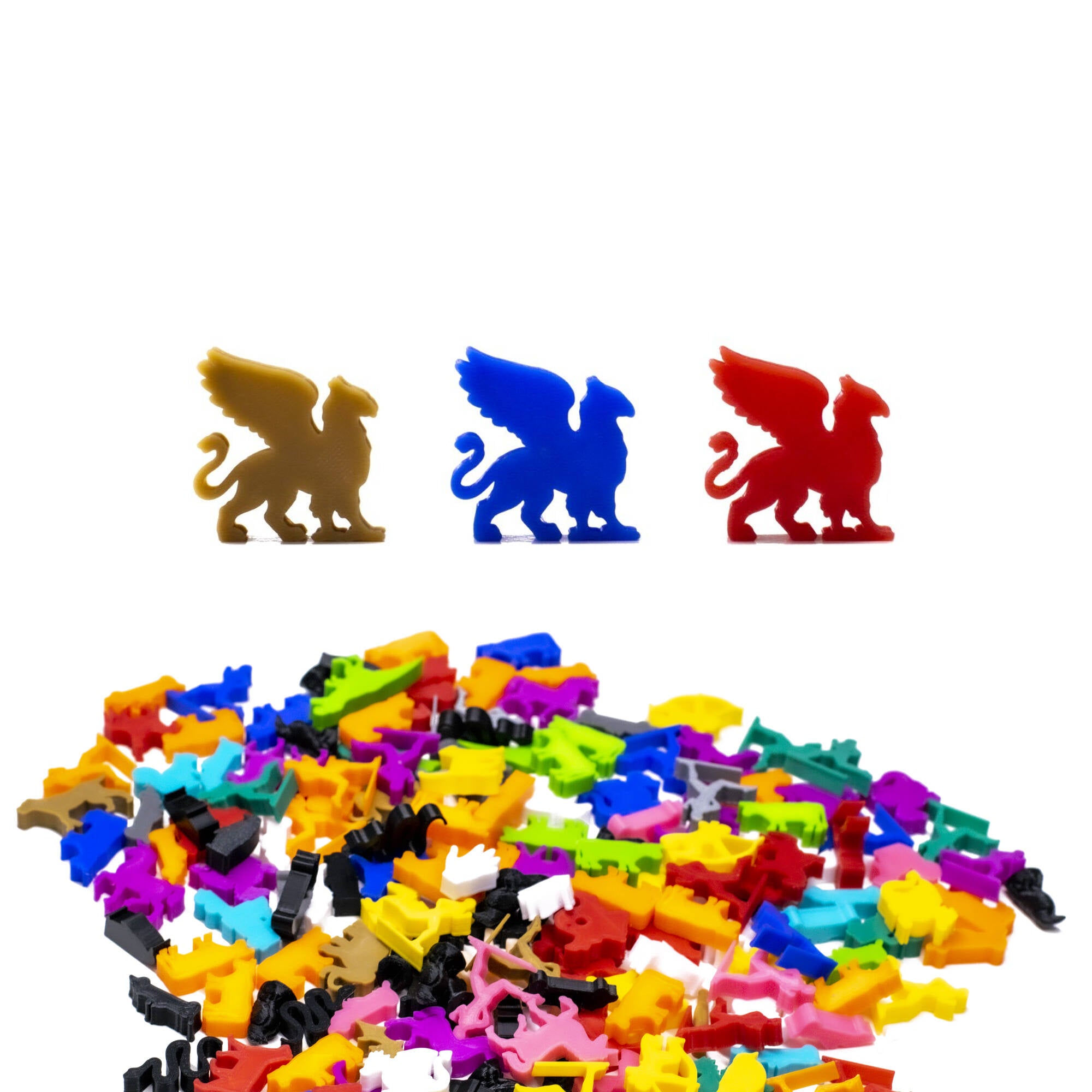 Griffin Meeple Figures for upgrading board games, tabletop and other DnD games