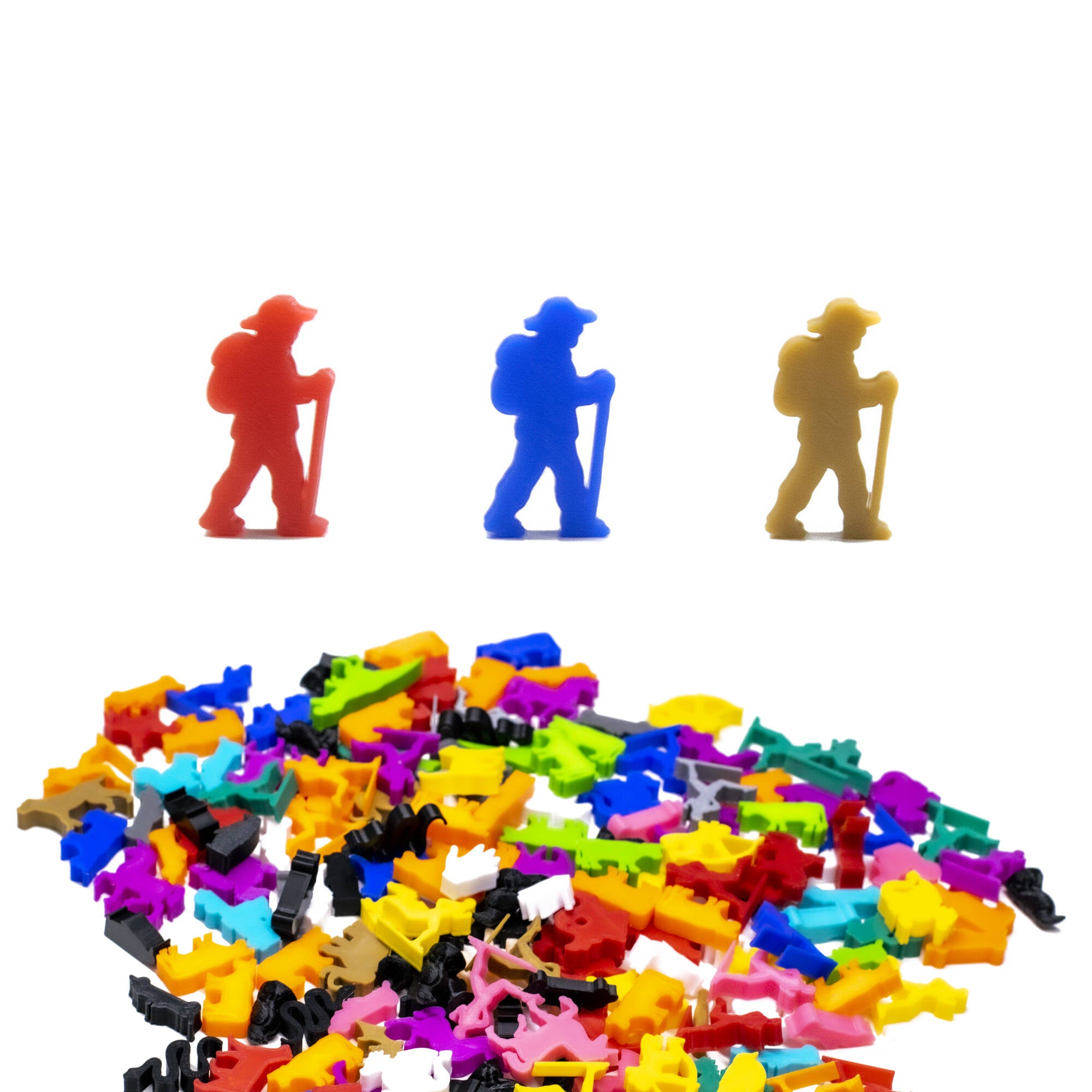 Adventurer, Explorer Meeple Figures for upgrading board games, tabletop and other DnD games