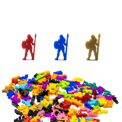 Amazon Warrior Meeple Figures for upgrading board games, tabletop and other DnD games