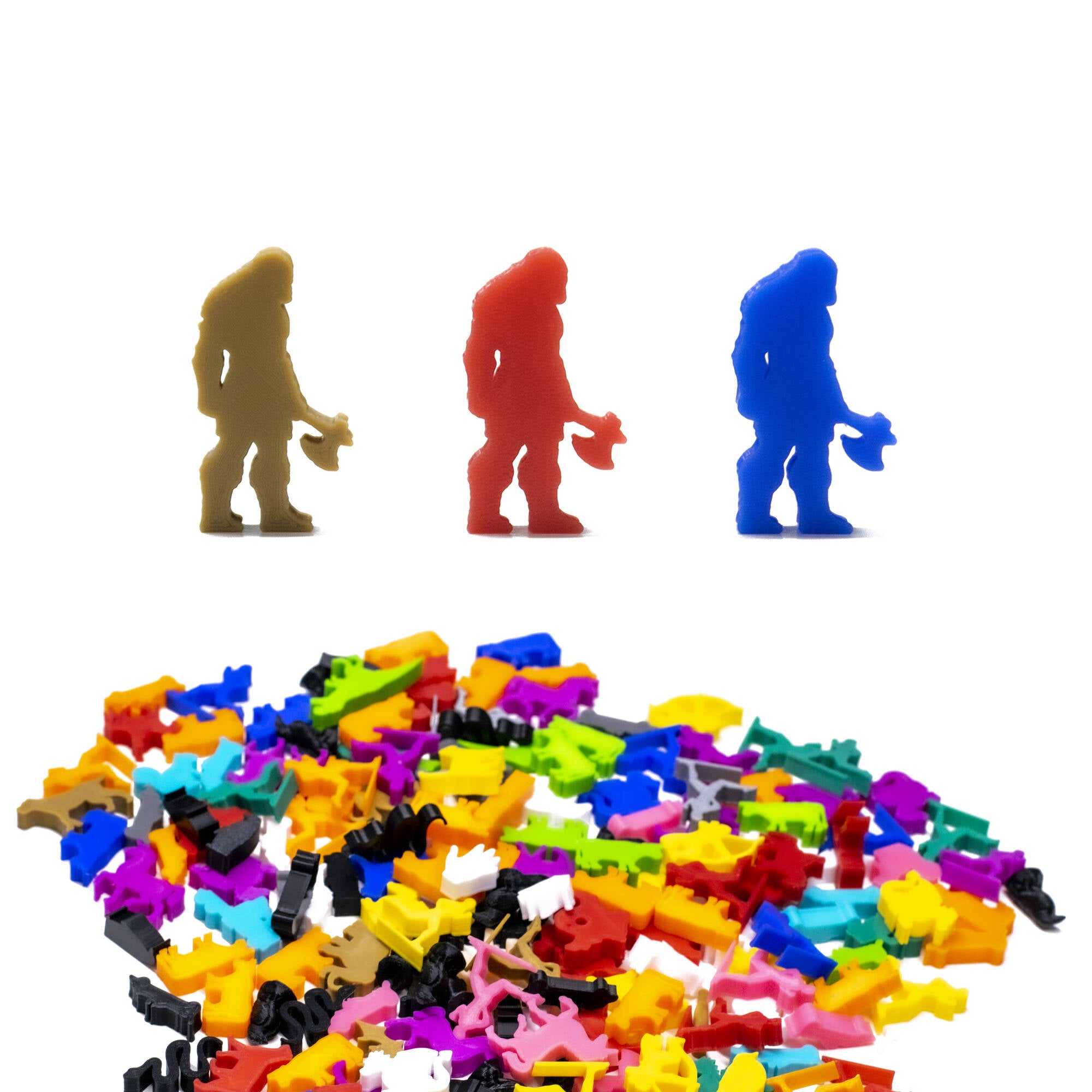 Barbarian Meeple Figures for upgrading board games, tabletop and other DnD games