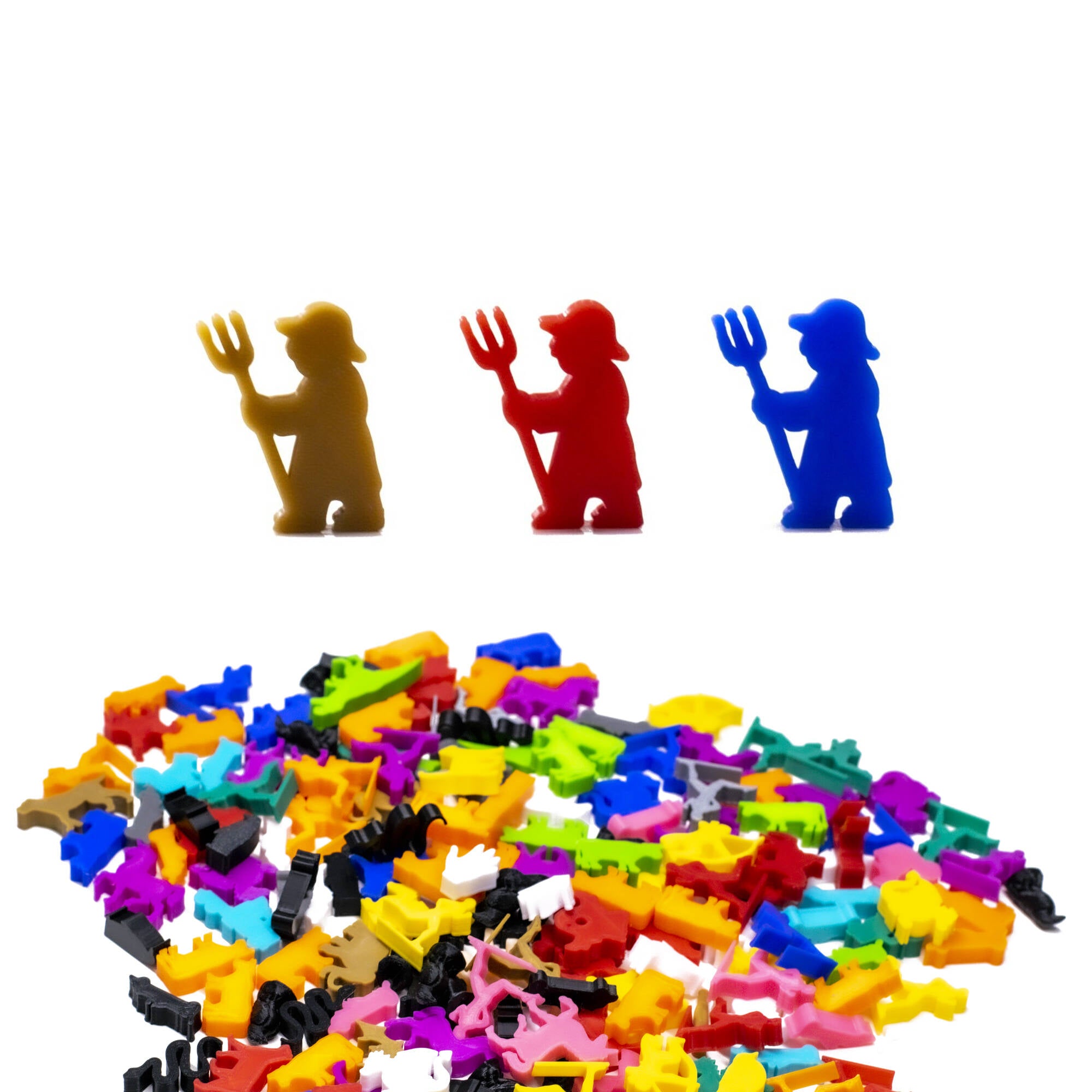 Peasant Meeple Token for upgrading board games, tabletop and other DnD games