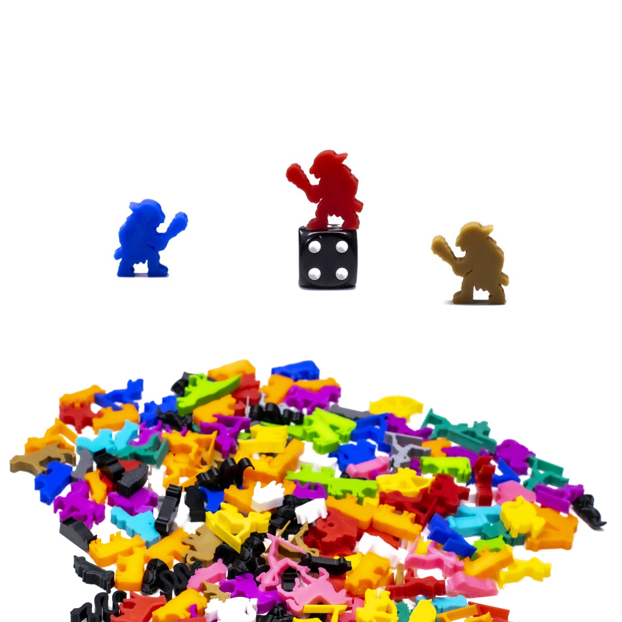 Goblin Meeple with Mace for upgrading board games, tabletop and other DnD games