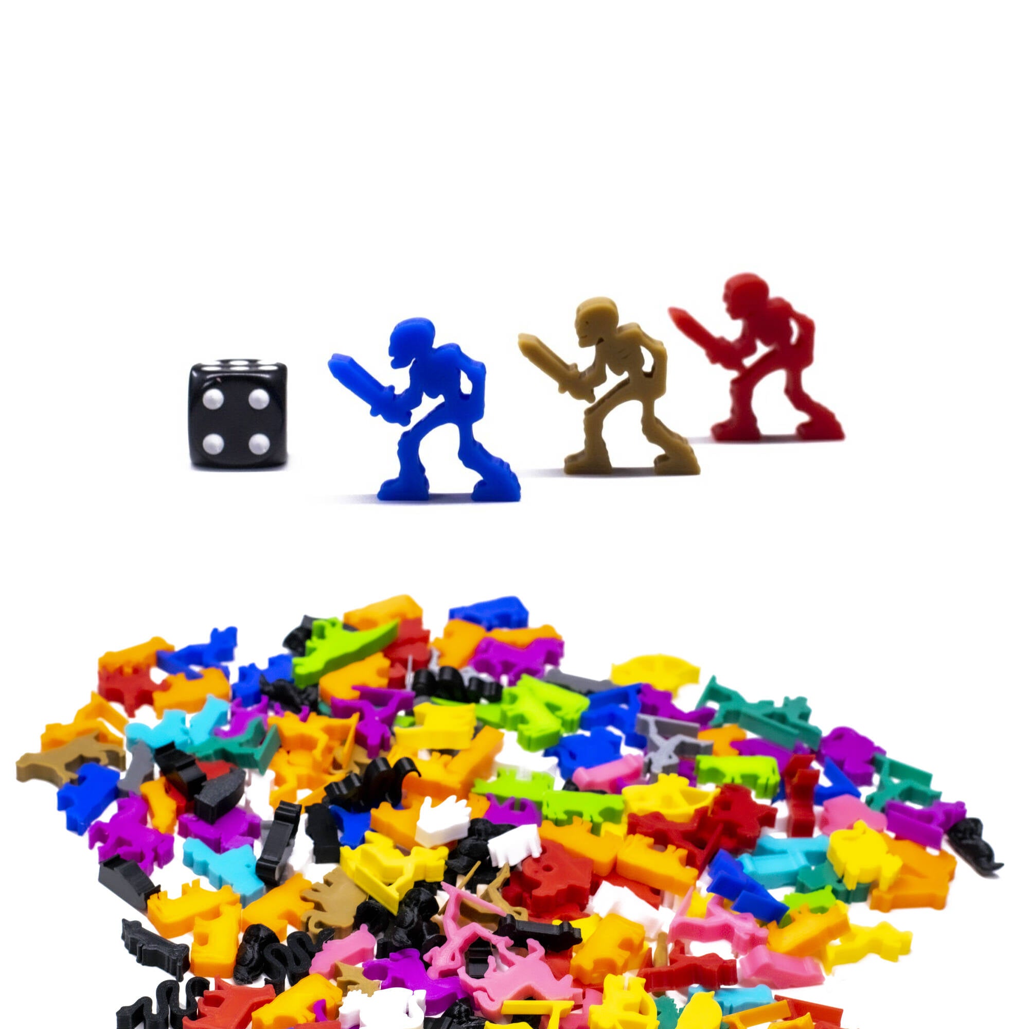 Skeleton Meeple for upgrading board games, tabletop and other DnD games