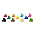 Pirate Ship Boat Meeple Figures Mega Pack (55PCS 11 Color) for upgrading board games, tabletop and other DnD games
