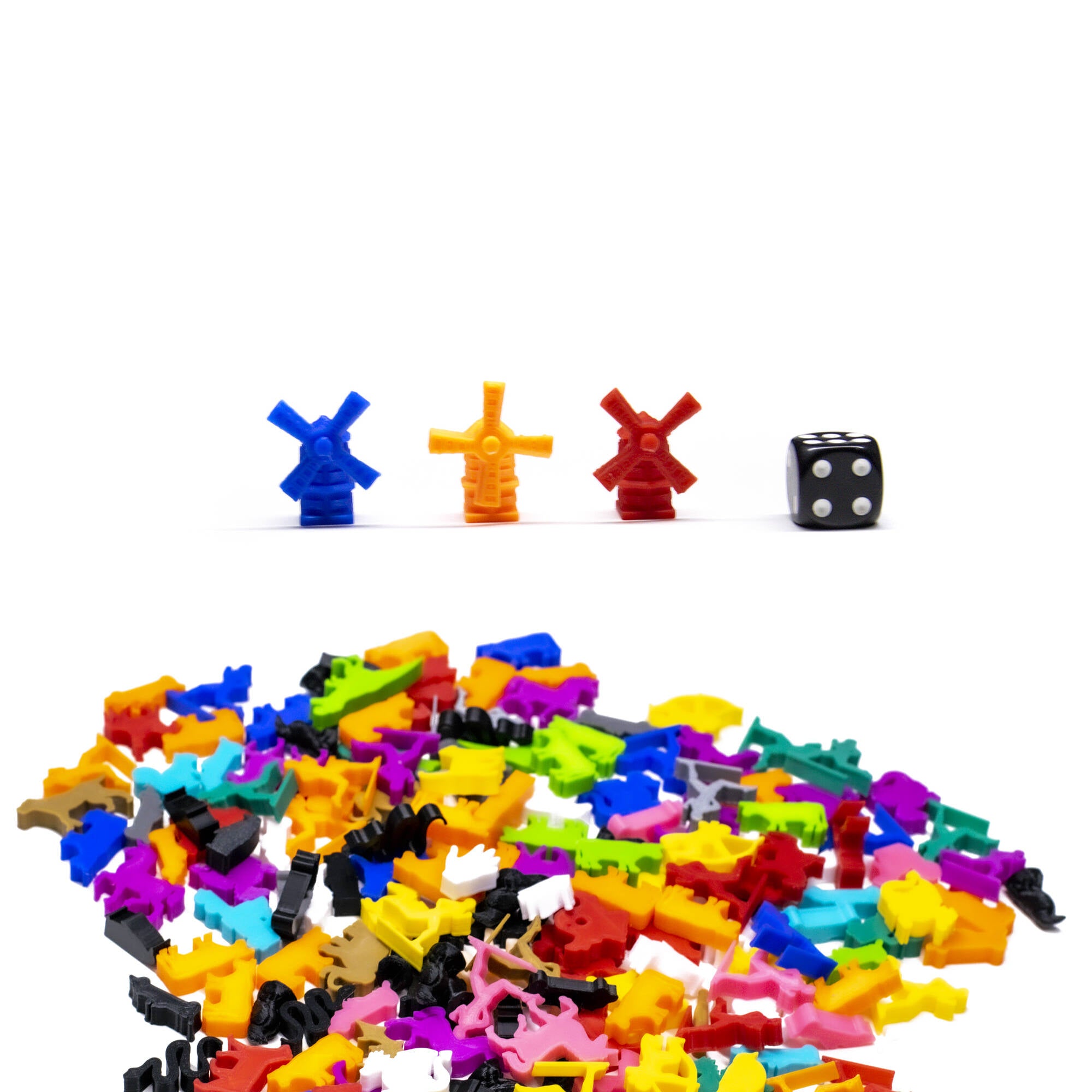 Windmill Miniature Tokens for upgrading board games, tabletop and other DnD games