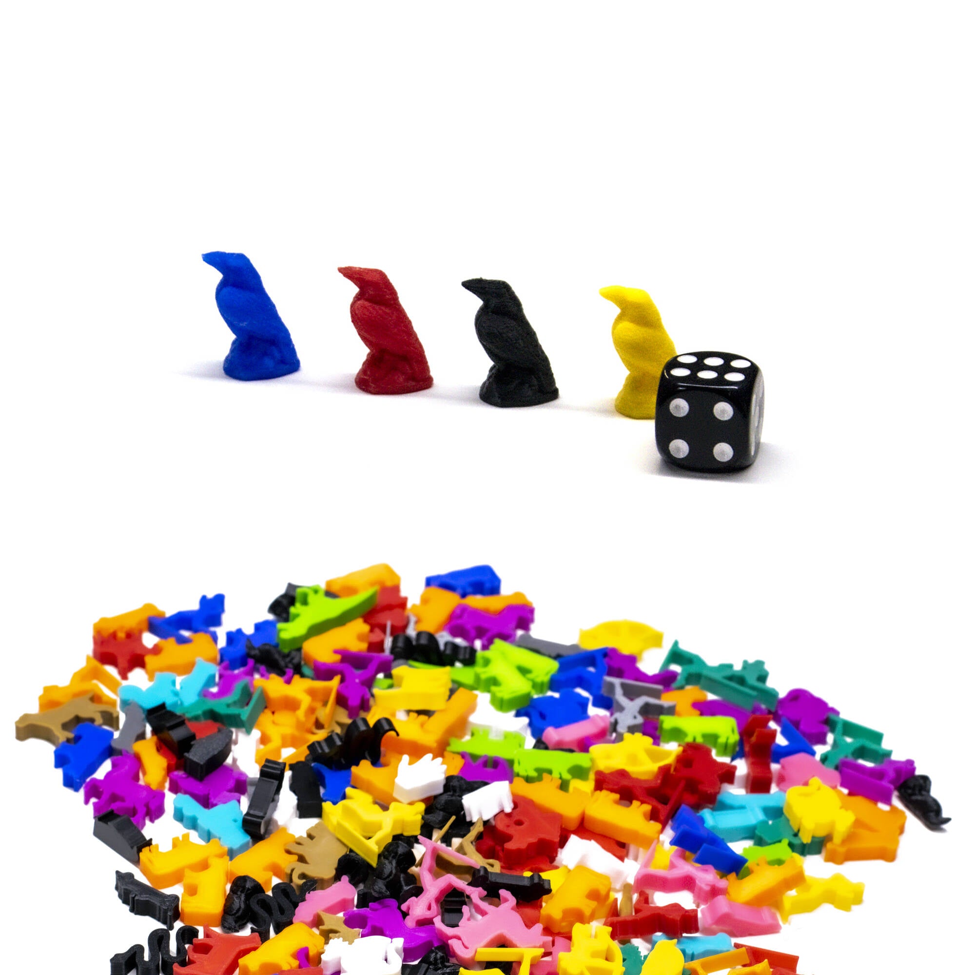 Raven Bird Figures for upgrading board games, tabletop and other DnD games