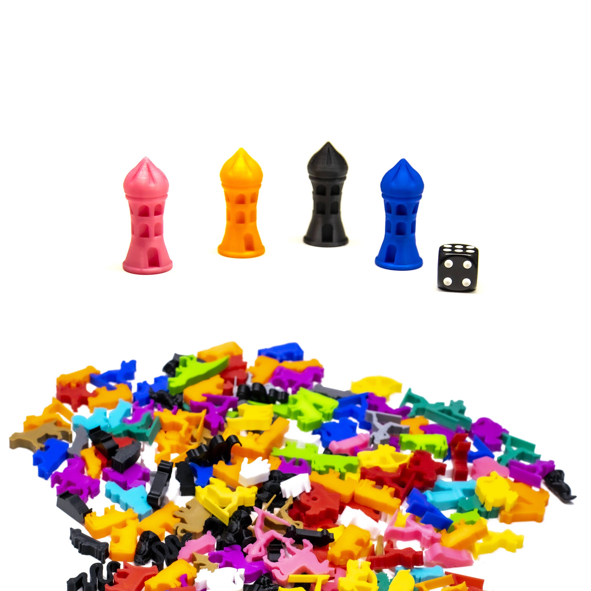 Eastern Tower Miniature for upgrading board games, tabletop and other DnD games