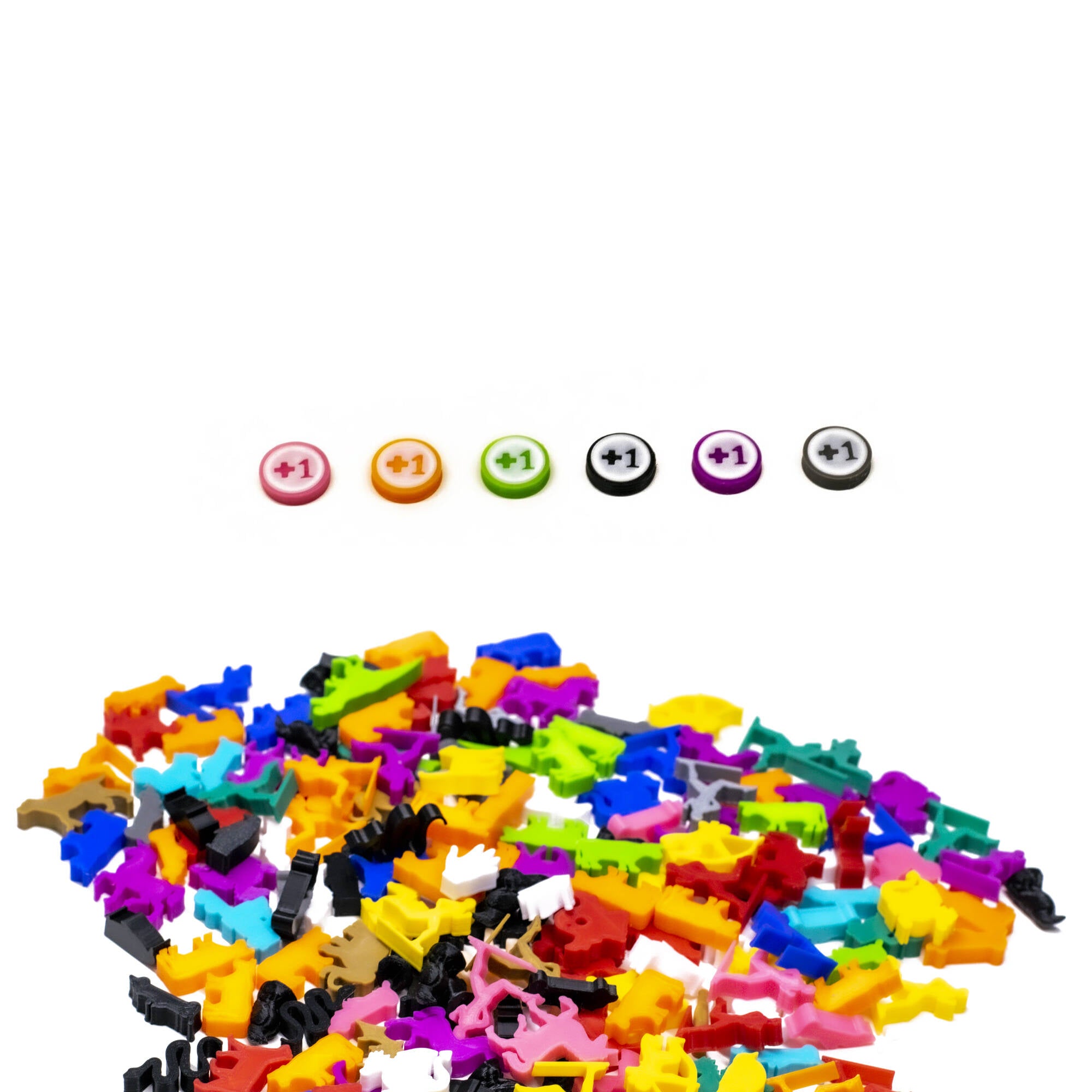 Disc Token Plus One for upgrading board games, tabletop and other DnD games