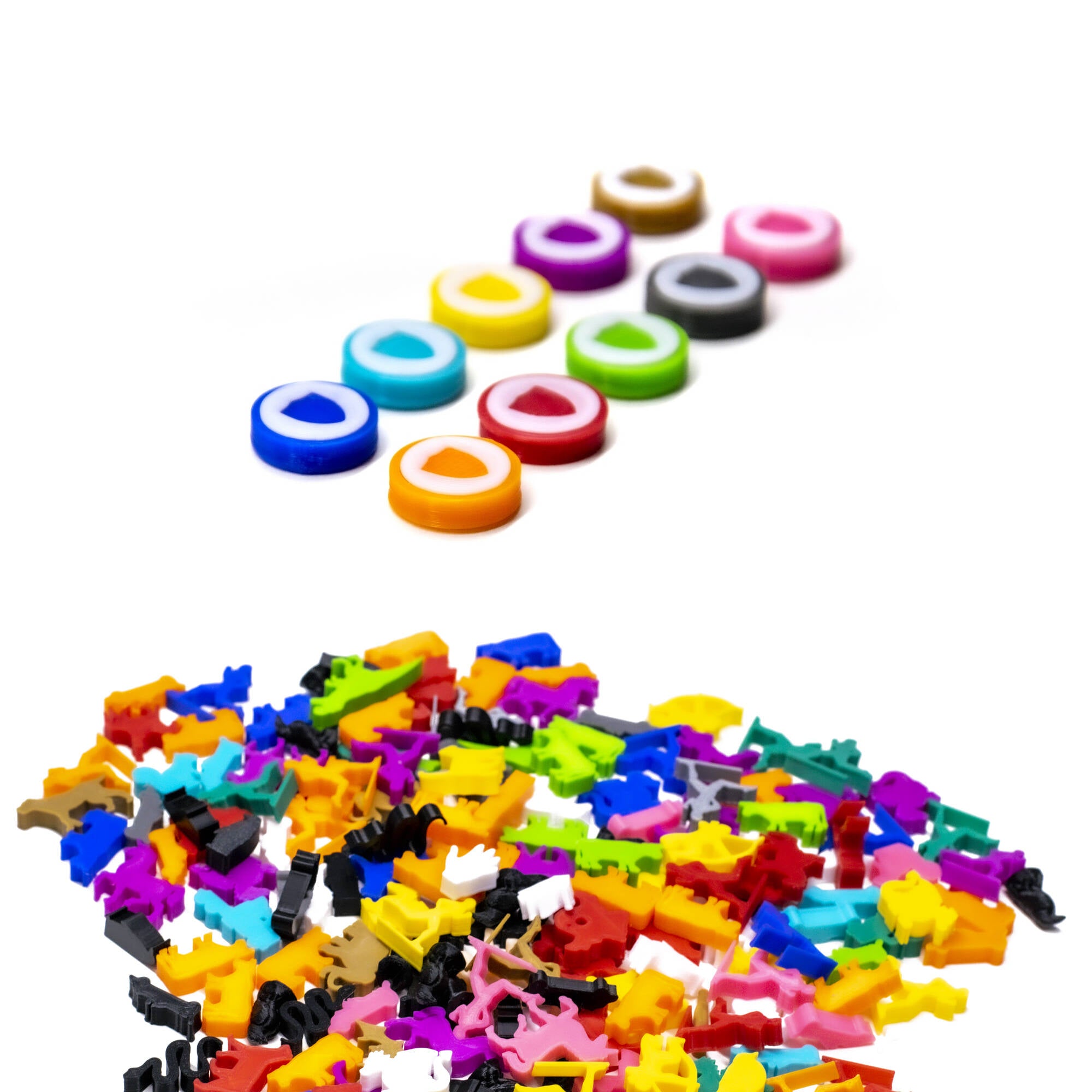 Disc Token with Shield - One Sided for upgrading board games, tabletop and other DnD games