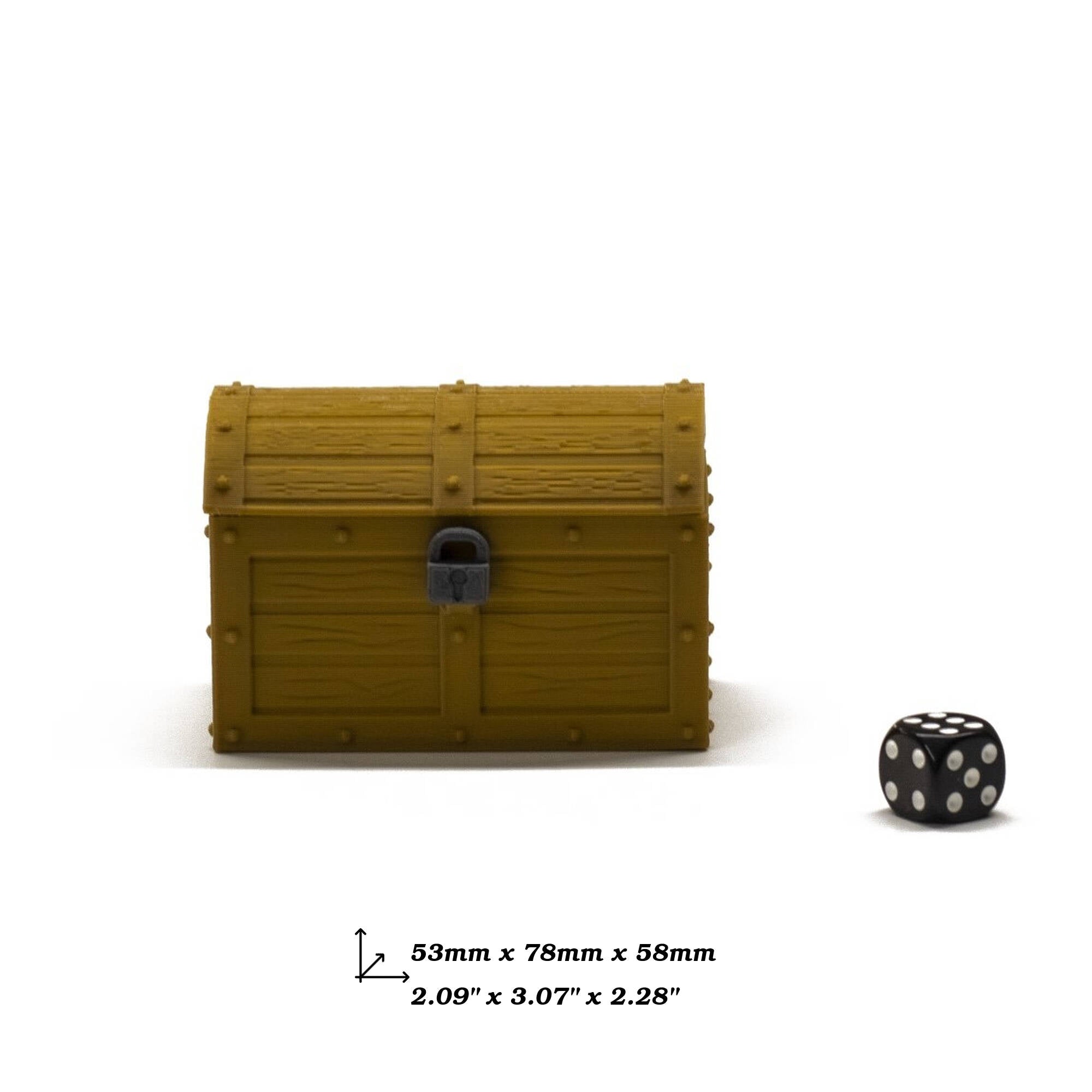 Resource Holder Treasure Chest - Size M for upgrading board games, tabletop and other DnD games