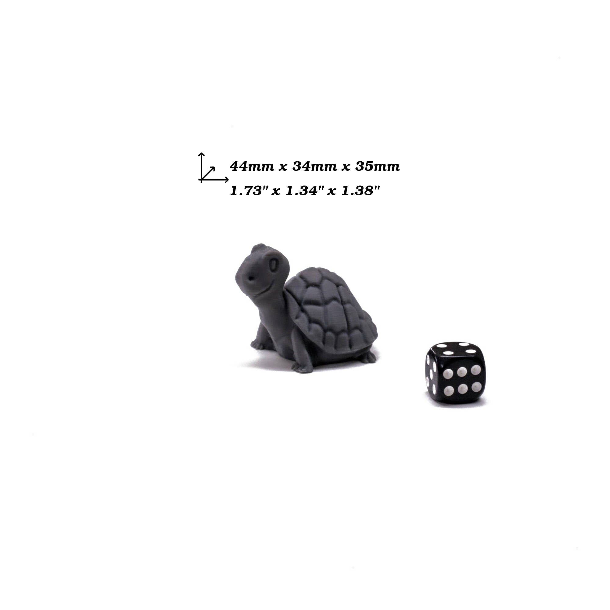 Turtle Paintable Miniature for upgrading board games, tabletop and other DnD games