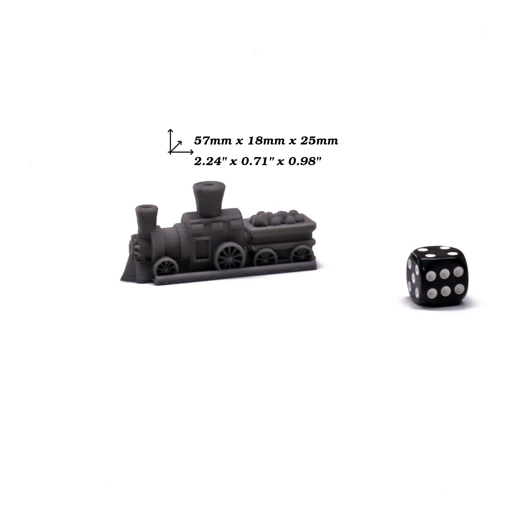 Train Paintable Miniature for upgrading board games, tabletop and other DnD games