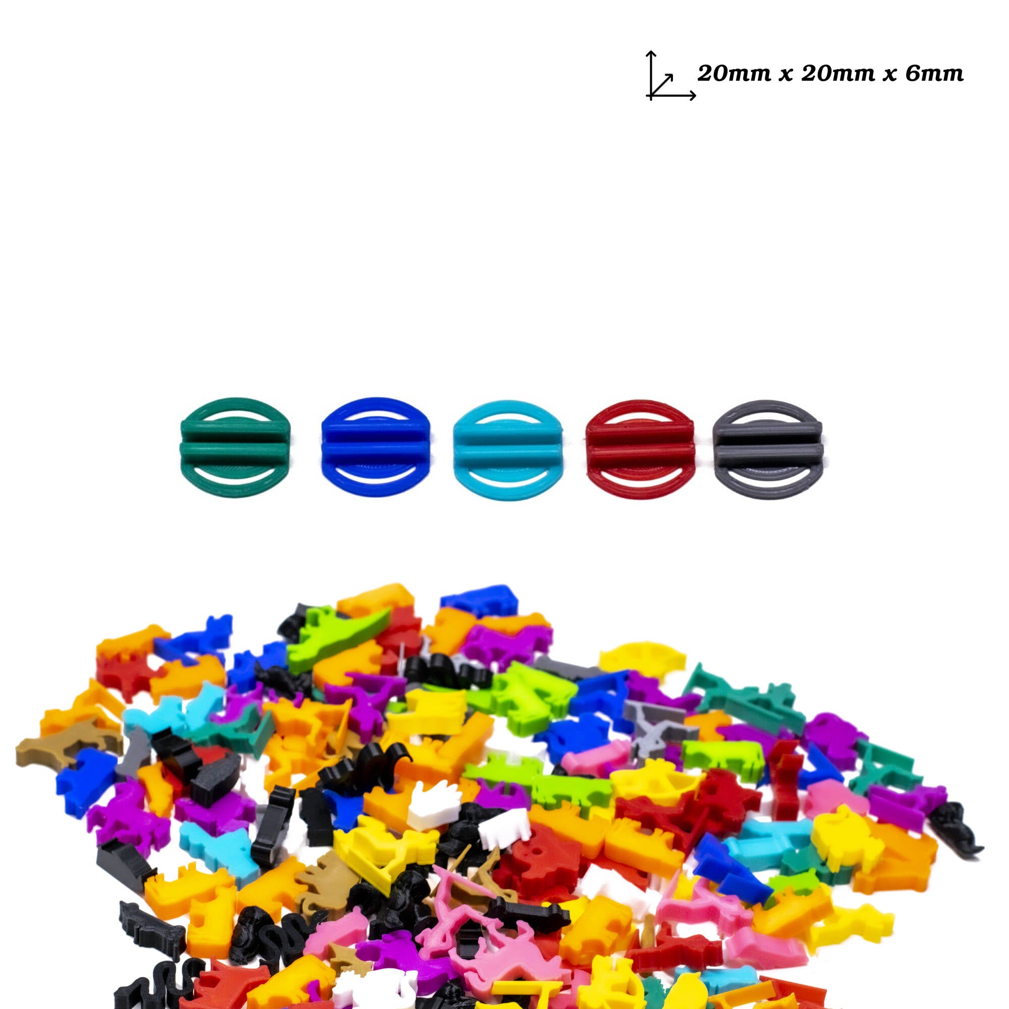 Flexible Plastic Stands for upgrading board games, tabletop and other DnD games