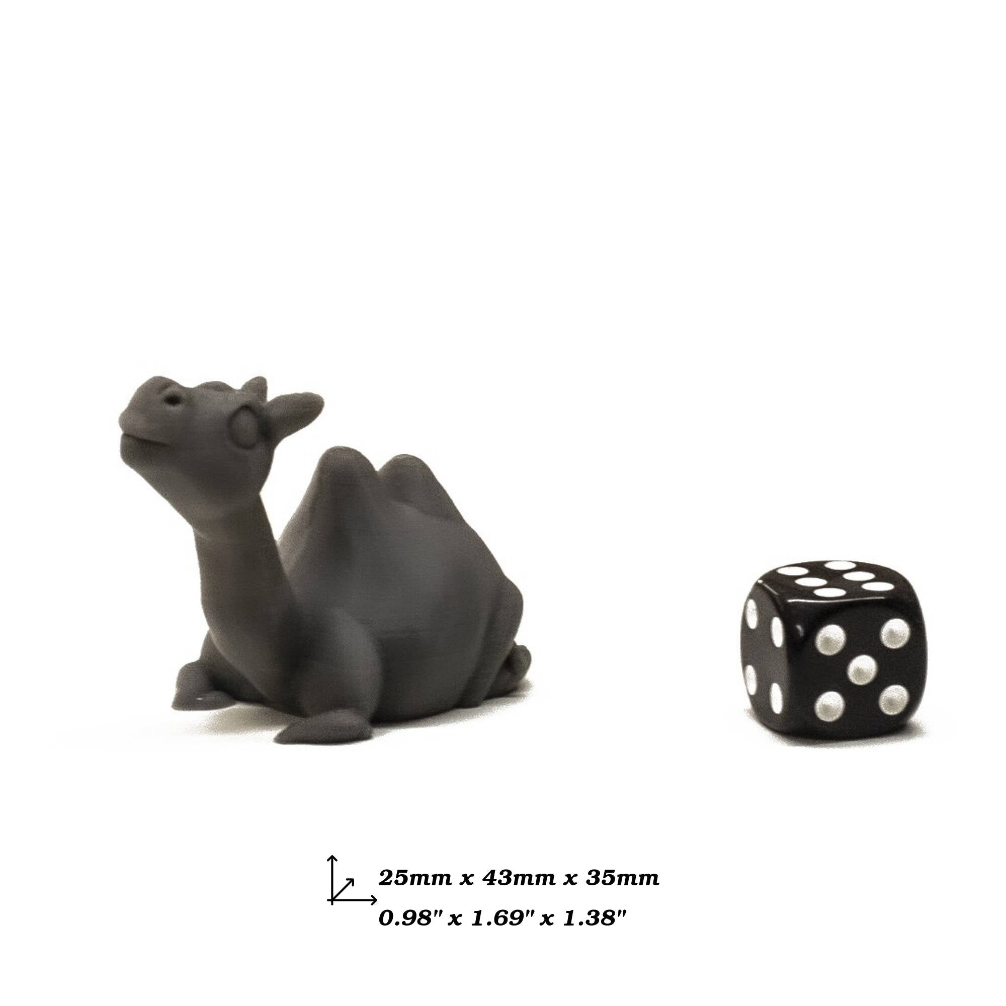 Camel Paintable Miniature for upgrading board games, tabletop and other DnD games