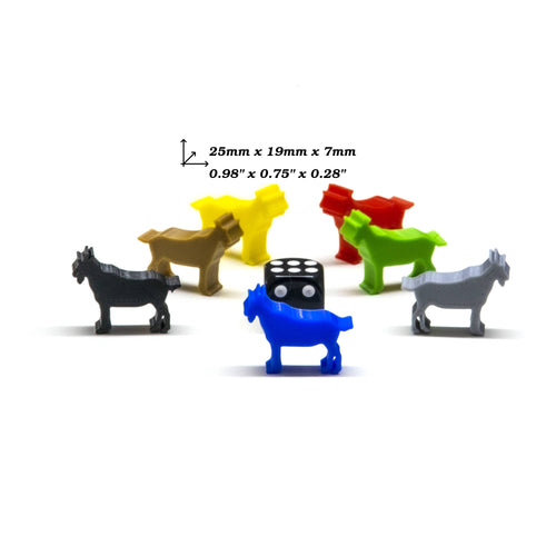 Goat Meeple Figures for upgrading board games, tabletop and other DnD games