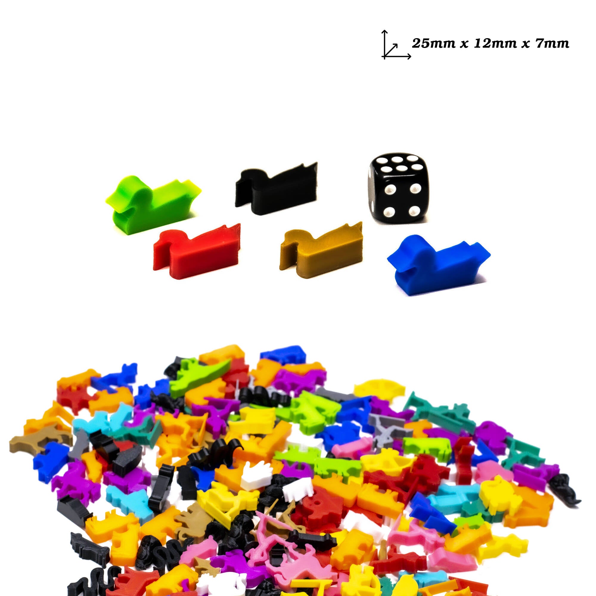 Duck Meeple Figures for upgrading board games, tabletop and other DnD games