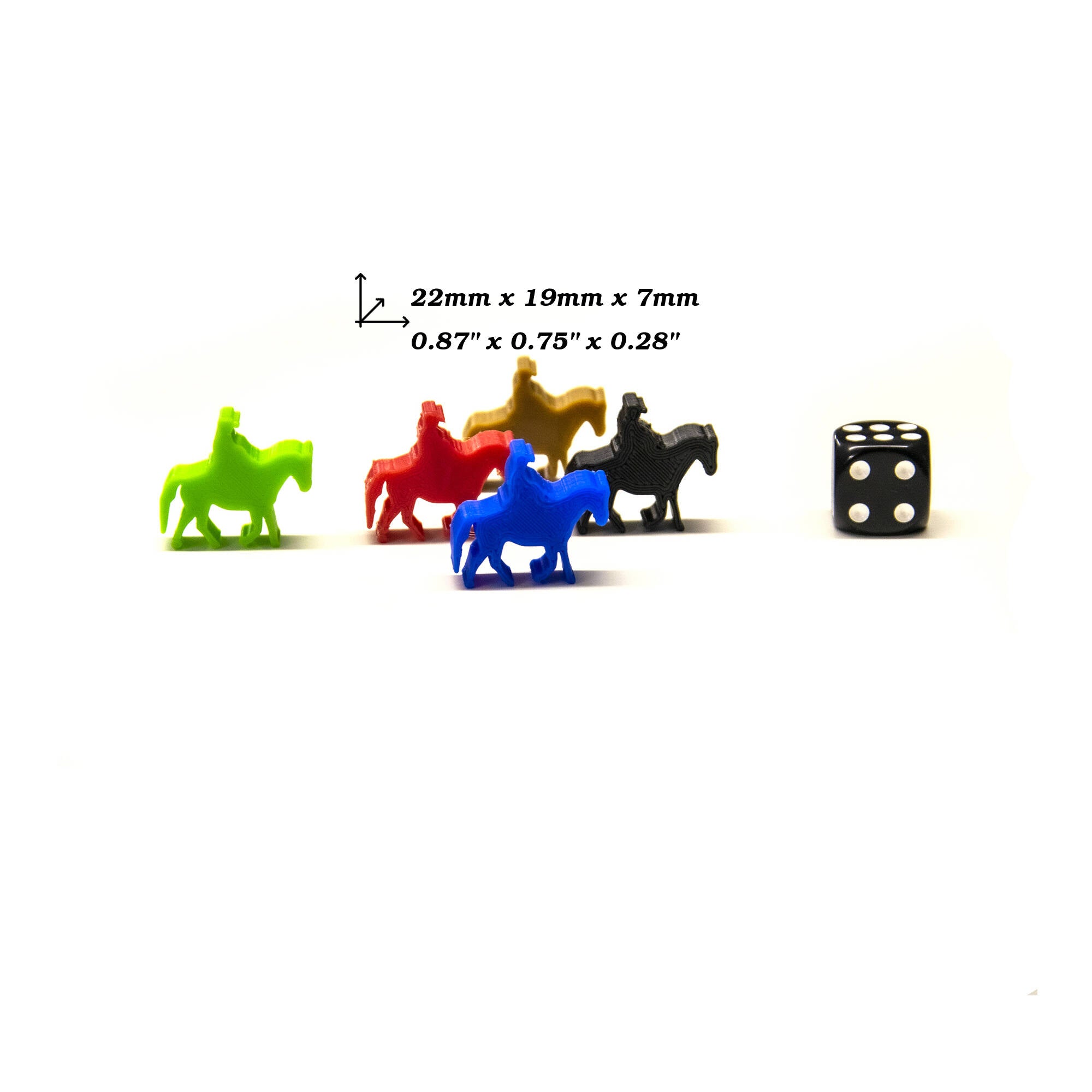 Cowboy Meeple Figures for upgrading board games, tabletop and other DnD games