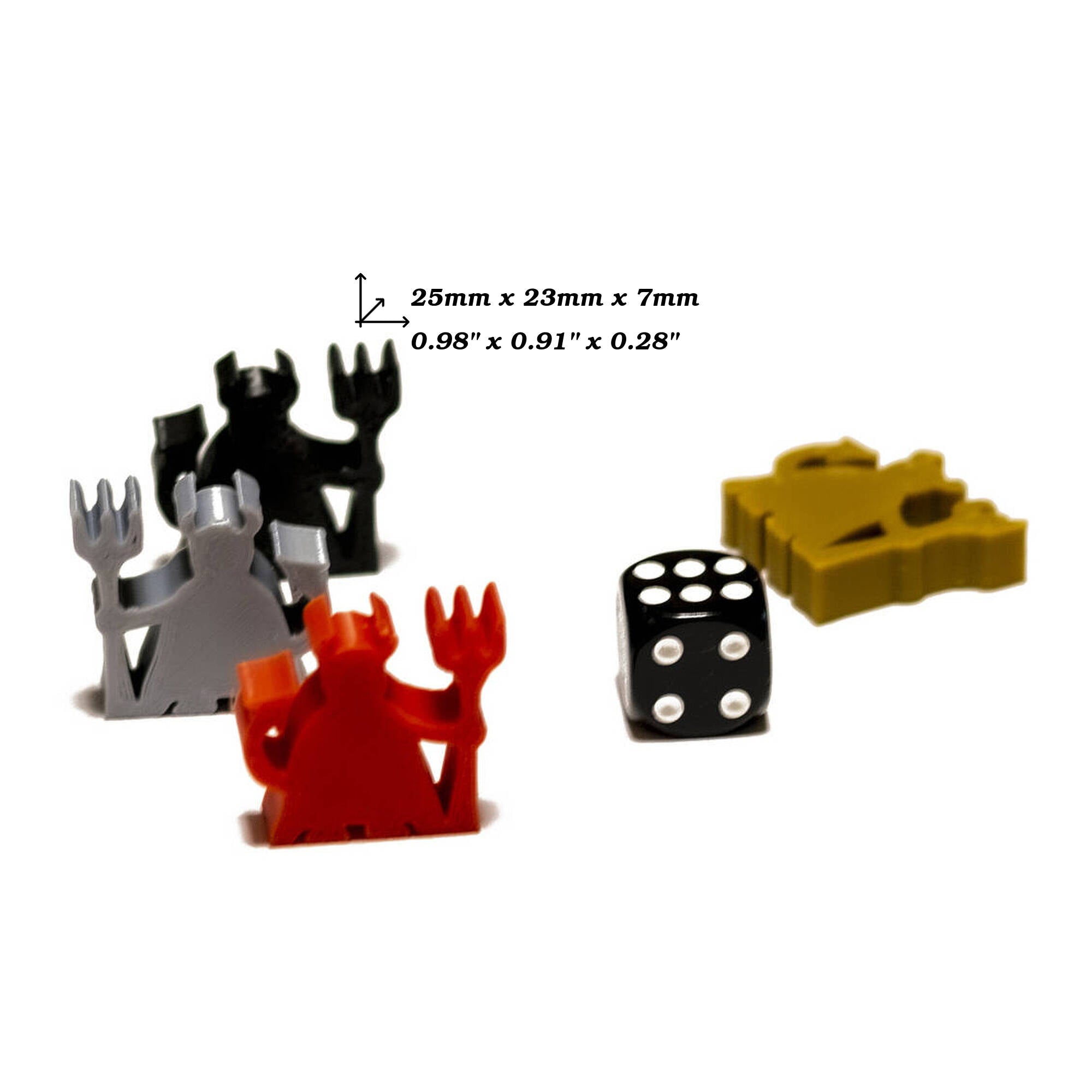 Meeple Devil Figures for upgrading board games, tabletop and other DnD games