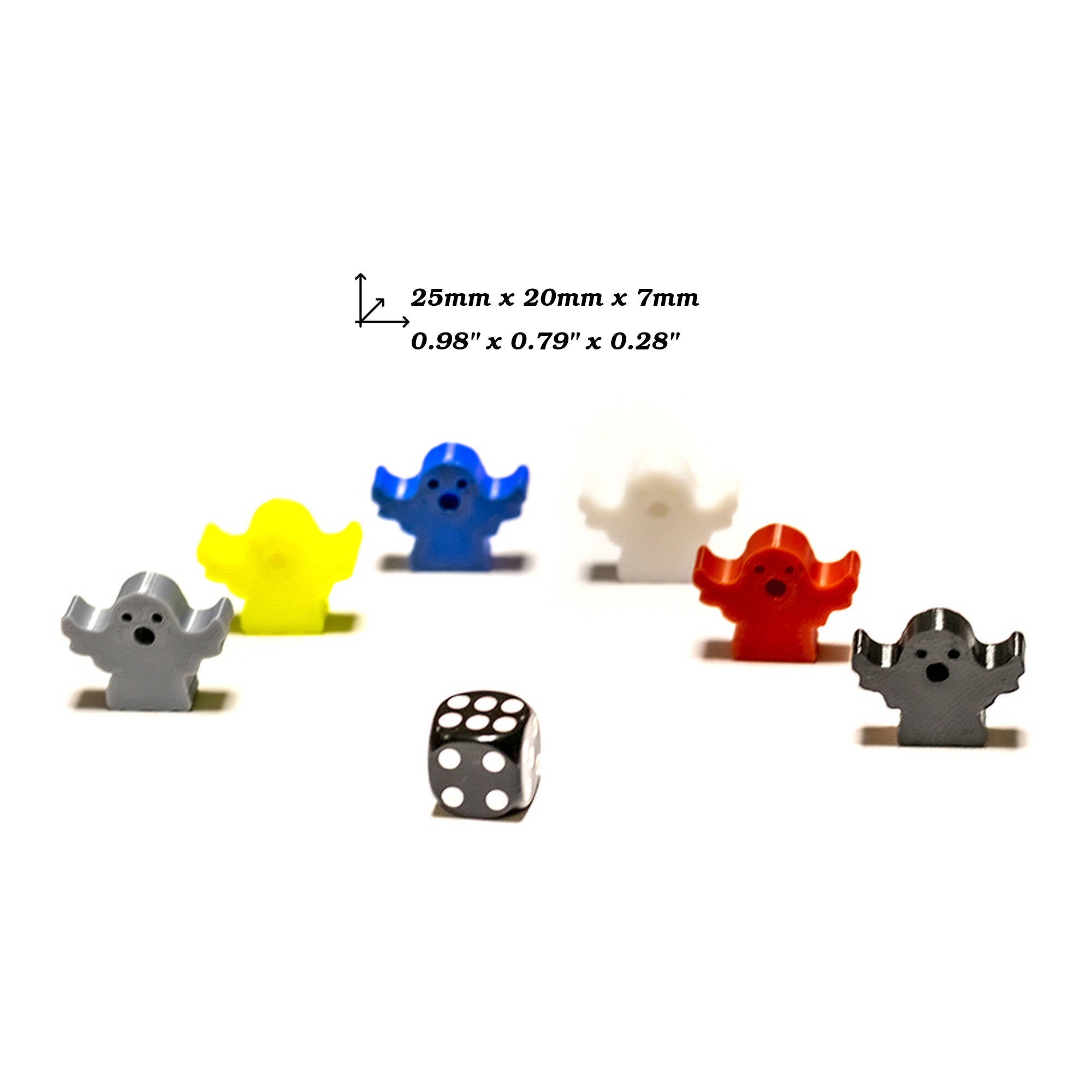 Ghost Meeple Figures for upgrading board games, tabletop and other DnD games