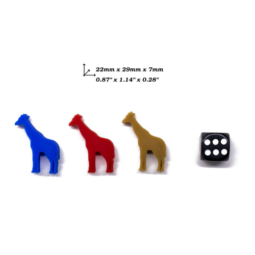 Giraffe Meeple Figures for upgrading board games, tabletop and other DnD games