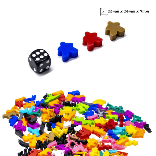 Classic Meeple Figures Male Small Size for upgrading board games, tabletop and other DnD games