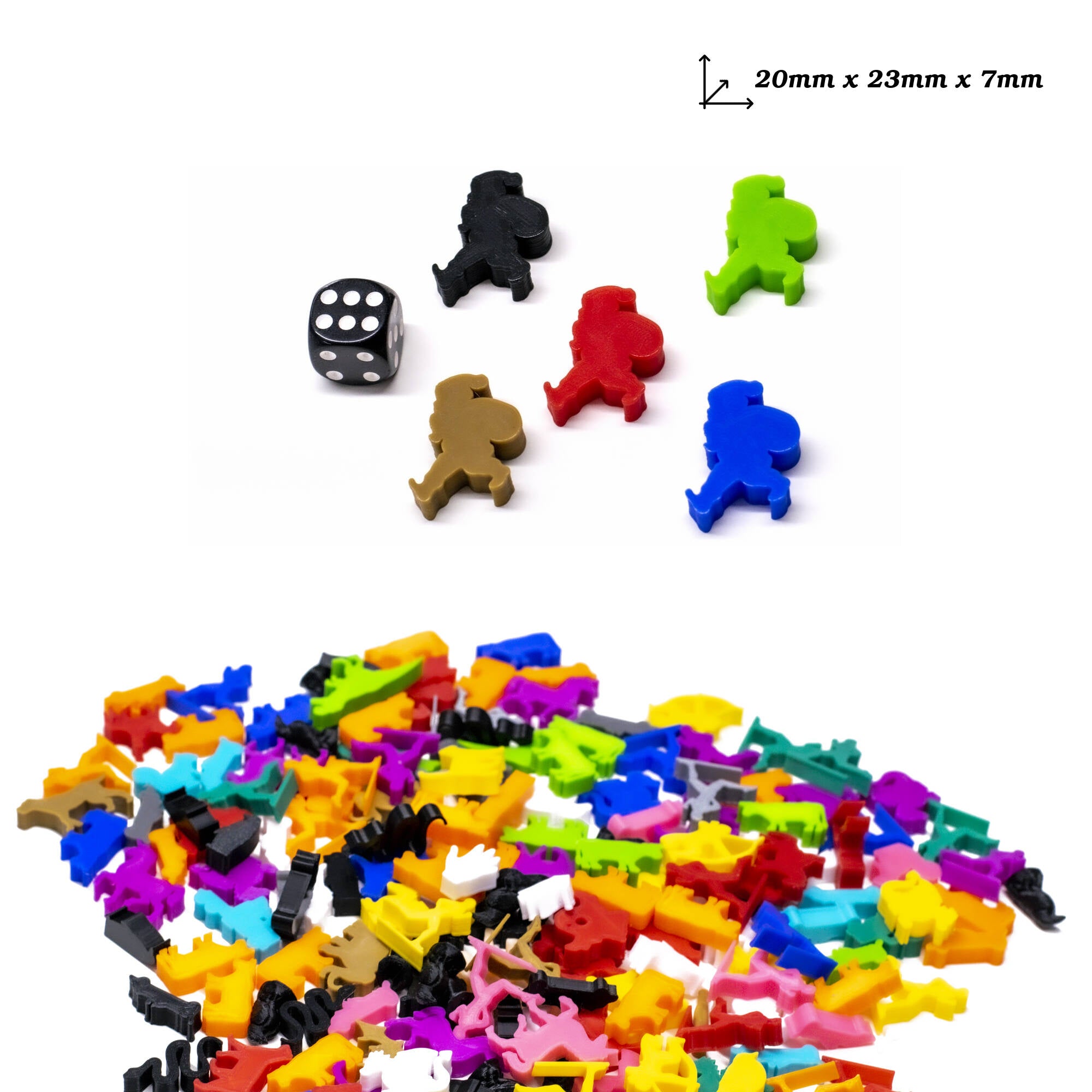 Santa Claus Meeple Figures for upgrading board games, tabletop and other DnD games