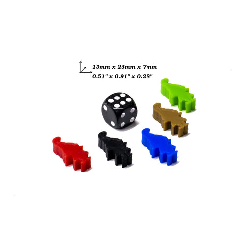 Elf, Imp, Goblin Meeple Figures for upgrading board games, tabletop and other DnD games