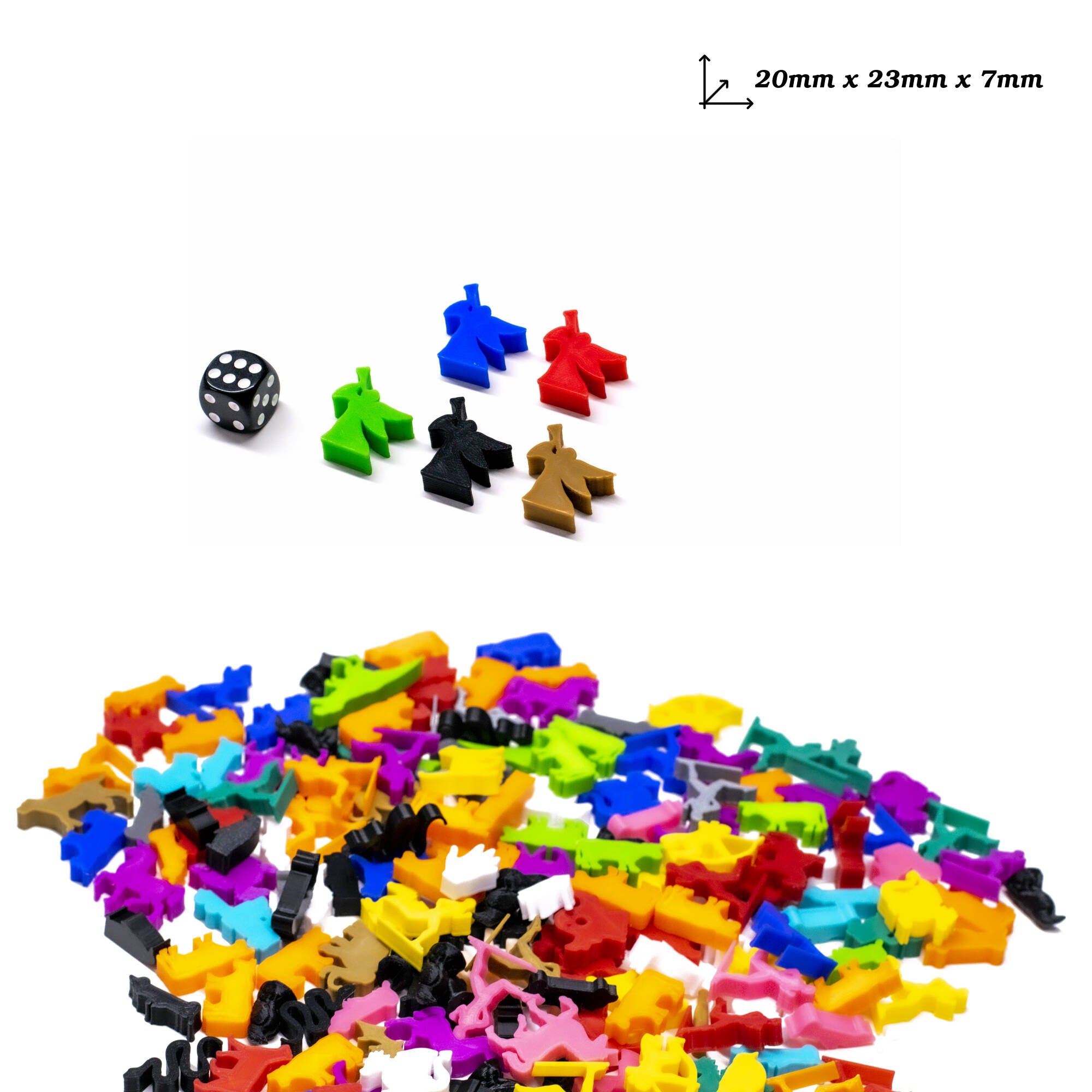 Angel Meeple Figures for upgrading board games, tabletop and other DnD games