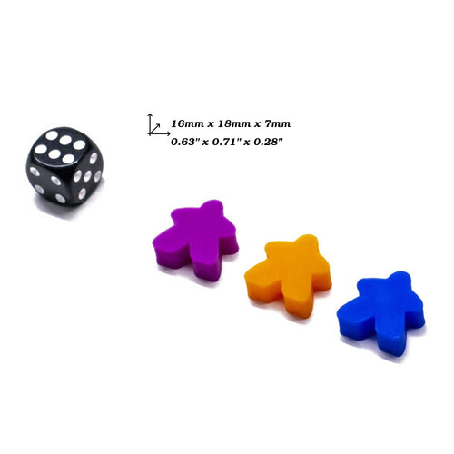 Classic Meeple Figures Male Medium Size for upgrading board games, tabletop and other DnD games