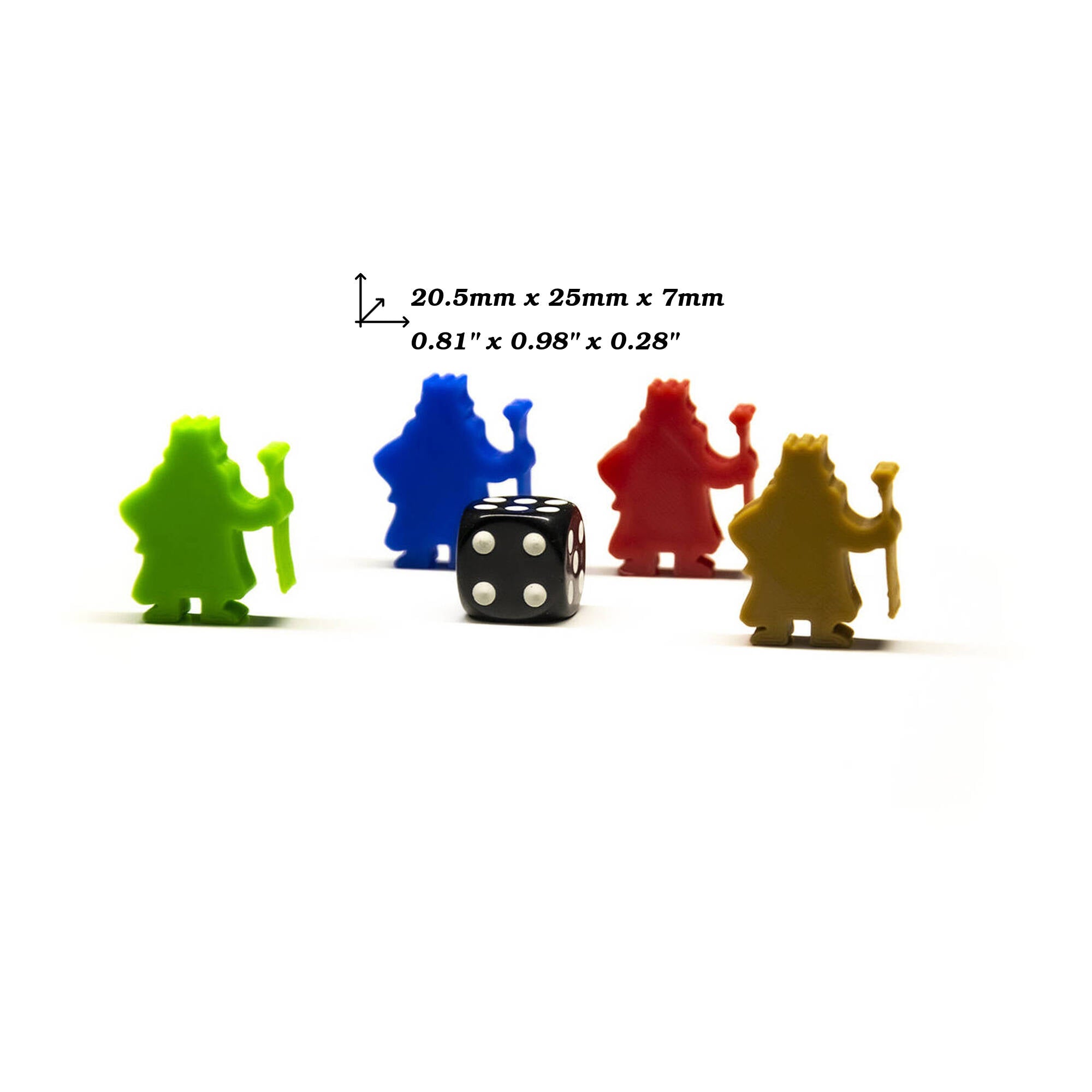 King Meeple Figures for upgrading board games, tabletop and other DnD games