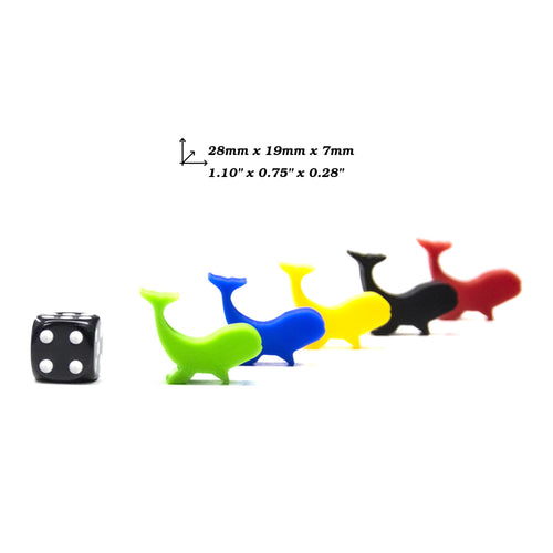 Whale Meeple Tokens for upgrading board games, tabletop and other DnD games