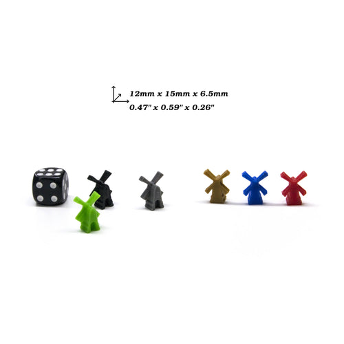 Windmill Tokens for upgrading board games, tabletop and other DnD games