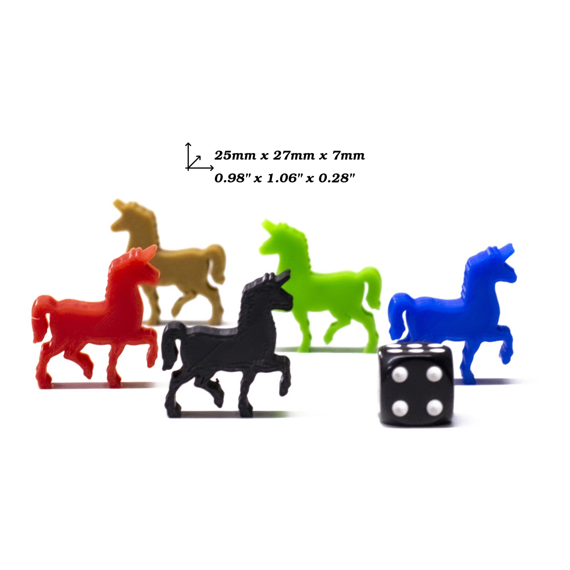 Unicorn Meeple Tokens for upgrading board games, tabletop and other DnD games